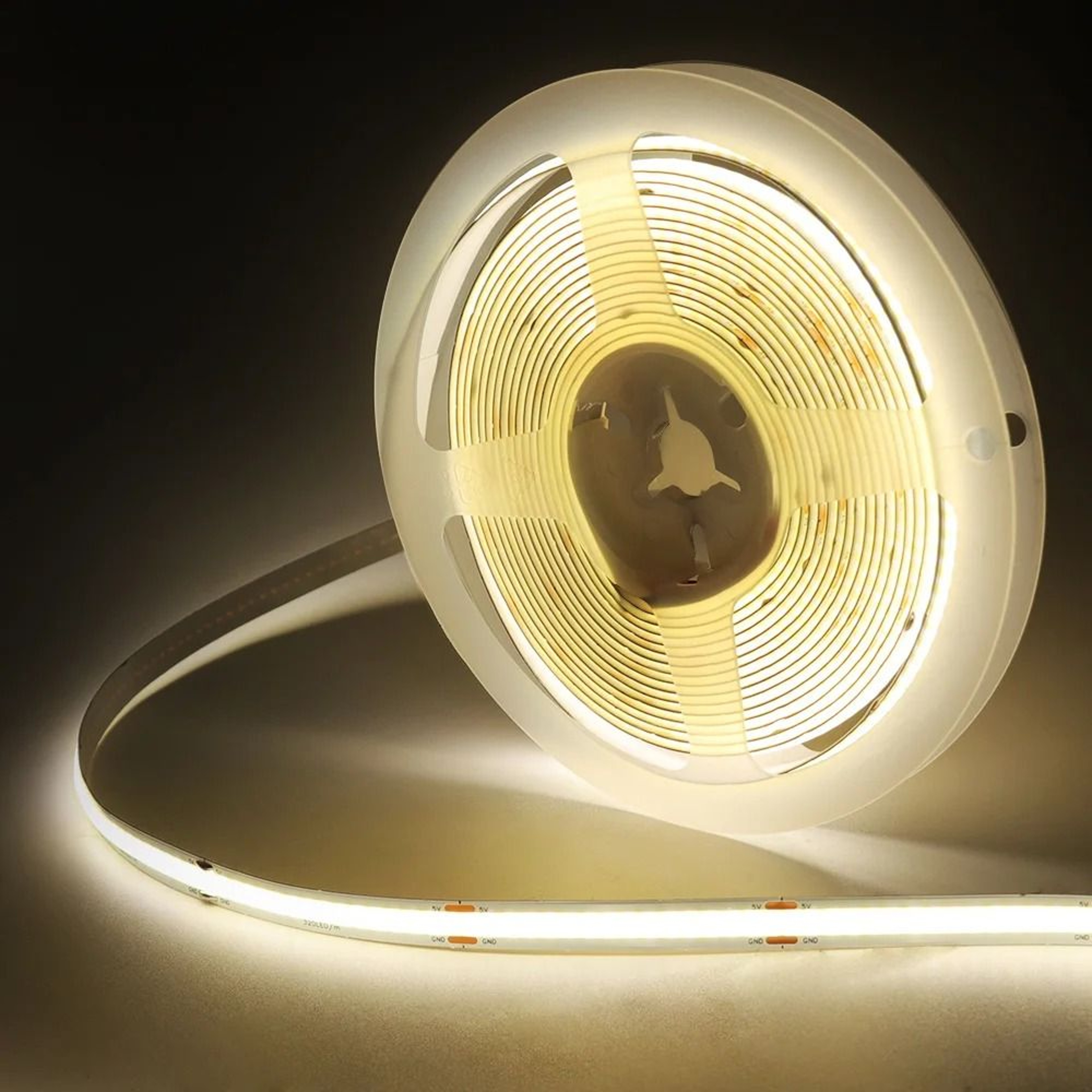 DC 5V USB COB LED Strip Light HighDensity 320 LEDsm Flexible Ribbon Tape 9