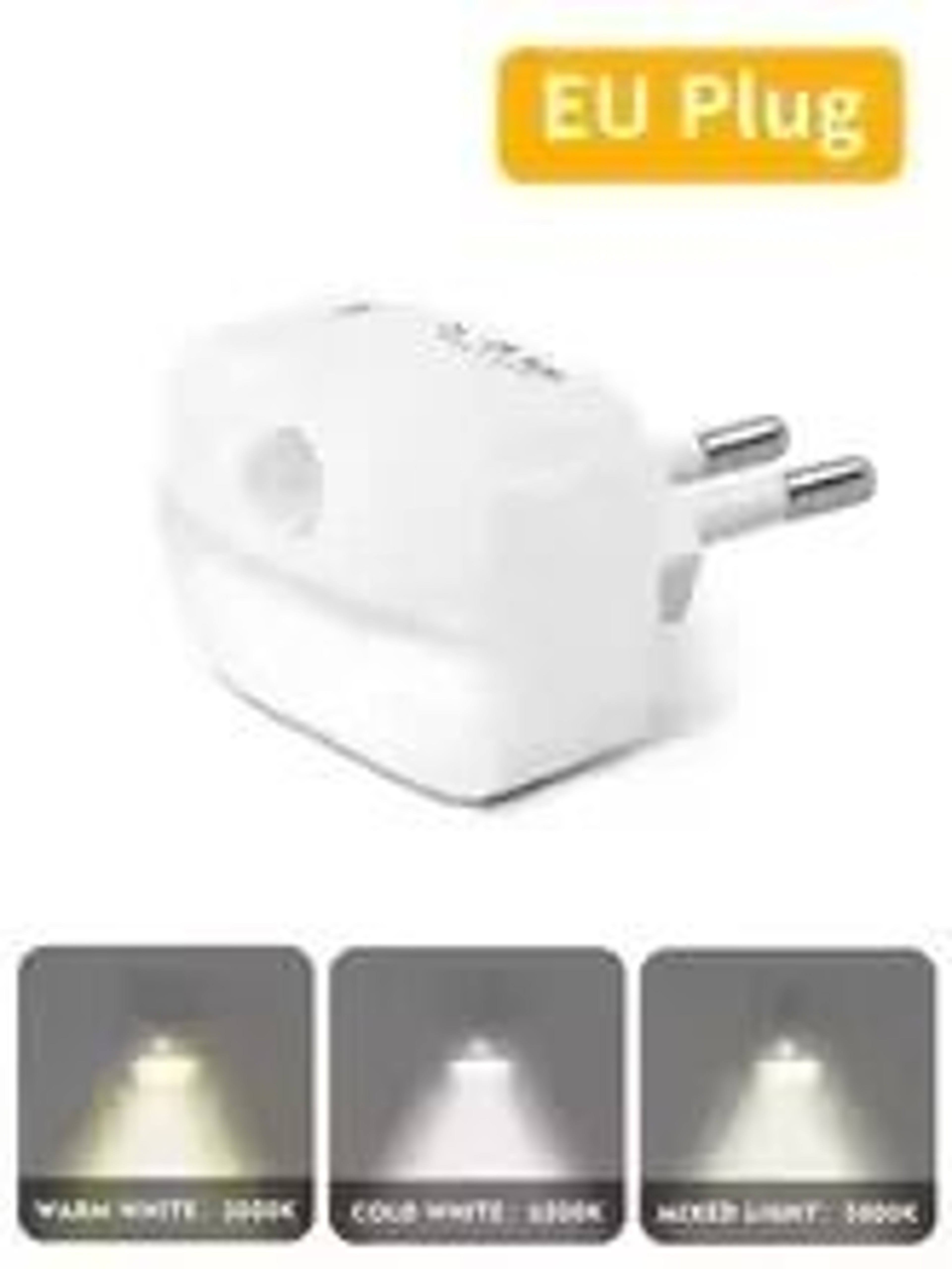 PlugIn Motion Sensor LED Night Light Auto OnOff Safety Wall Lamp For Bedroom  Hallway 7