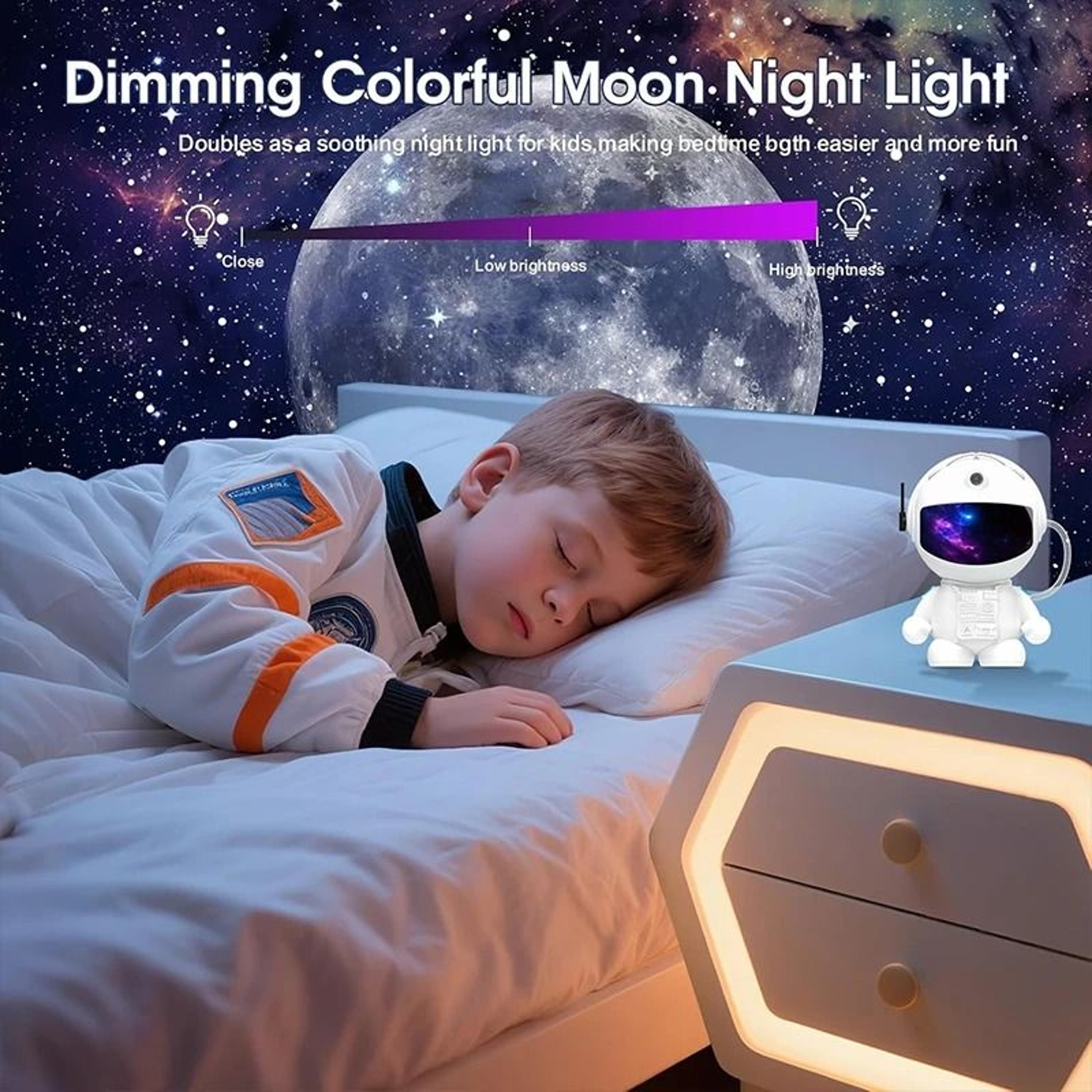 Astronaut Planetarium Galaxy Projector 12 Image Discs HD Ceiling Space Light 4