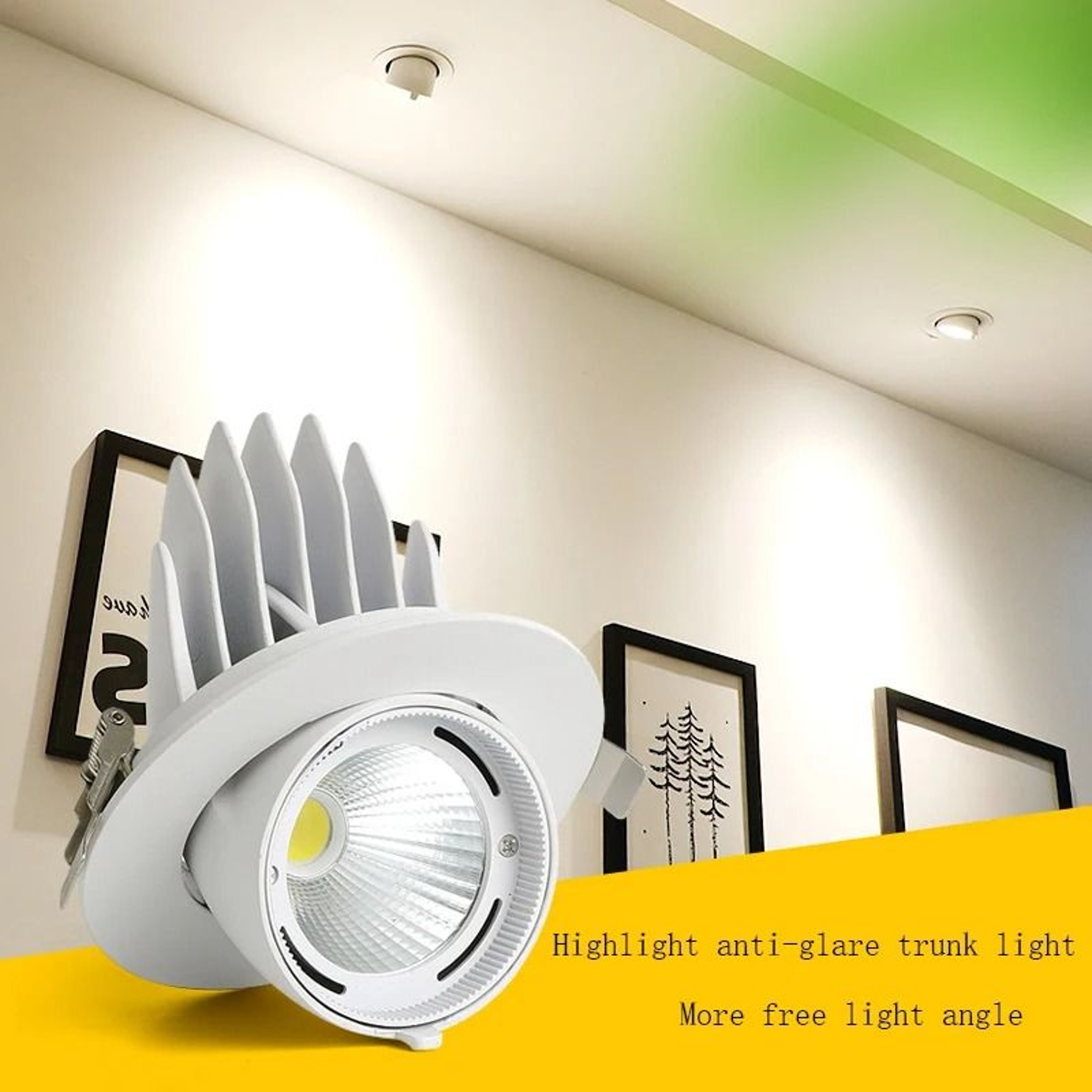 Embedded Elephant Trunk Adjustable LED Spotlight High CRI COB Ceiling Downlight For Home  Commercia 0