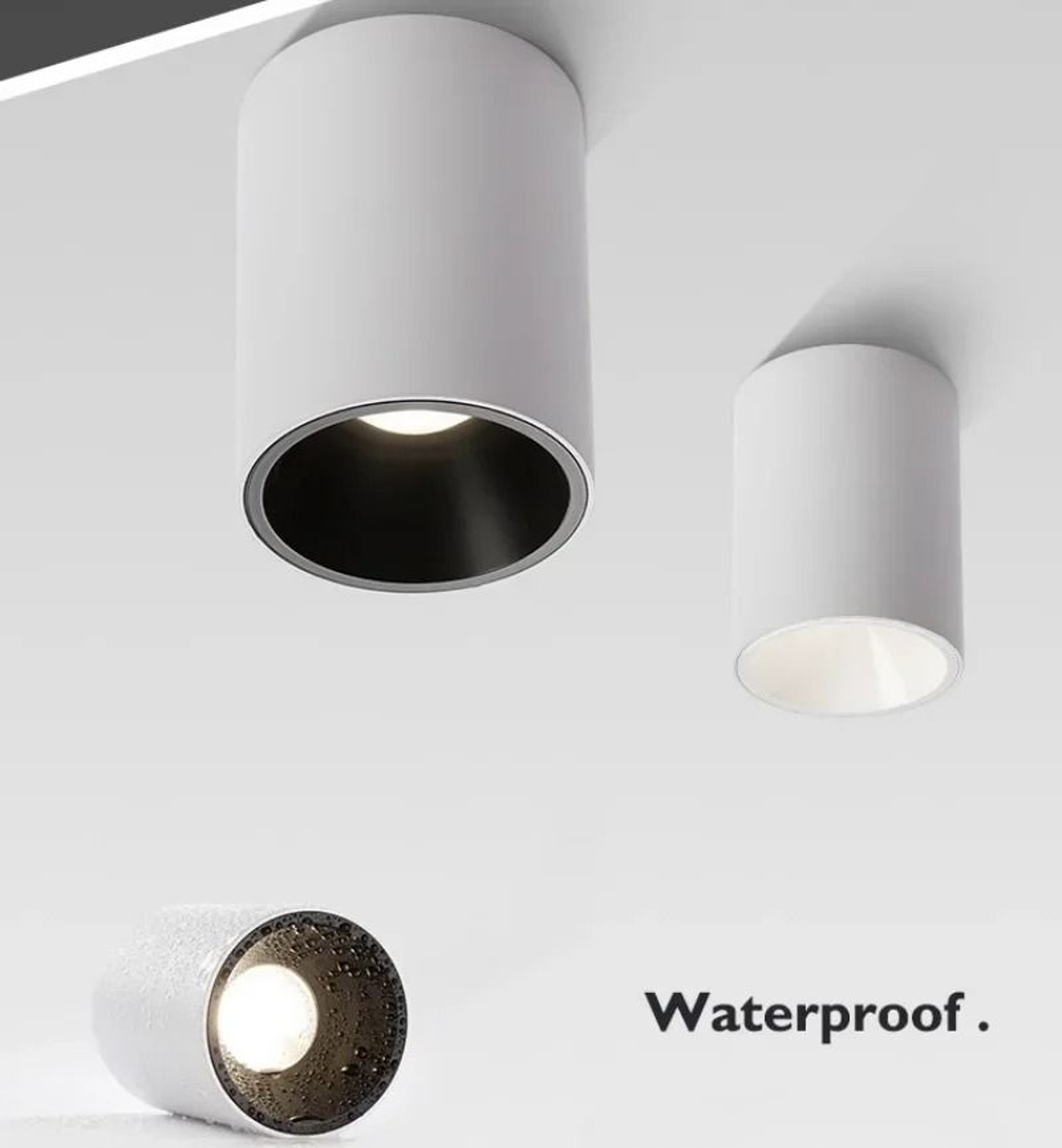 Surface Mounted IP65 Waterproof LED Ceiling Downlight 7W50W Outdoor  Bathroom Spotlight 5