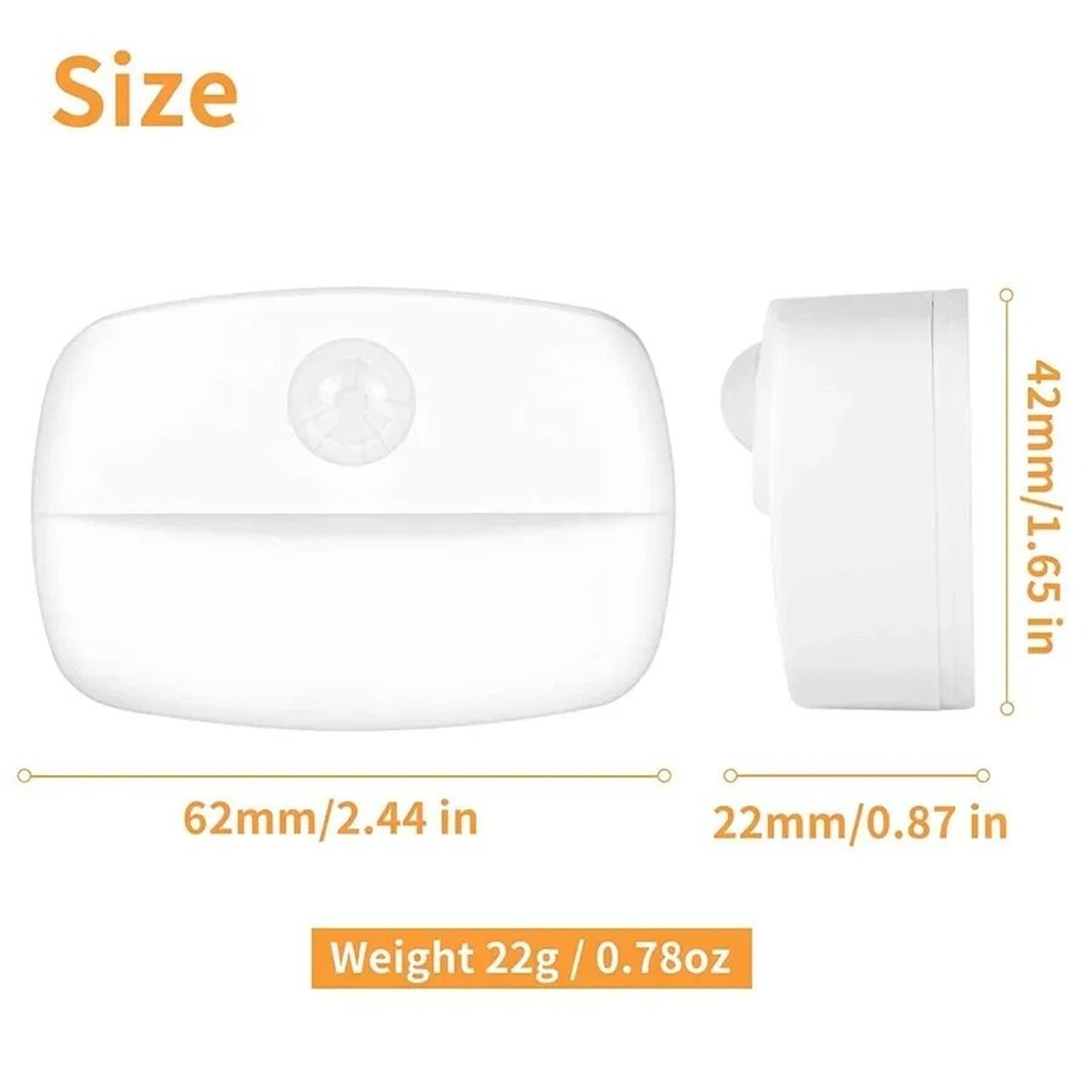 Auto ONOFF Smart LED PIR Motion Sensor Night Light Under Cabinet  Closet Staircase Lamp 2