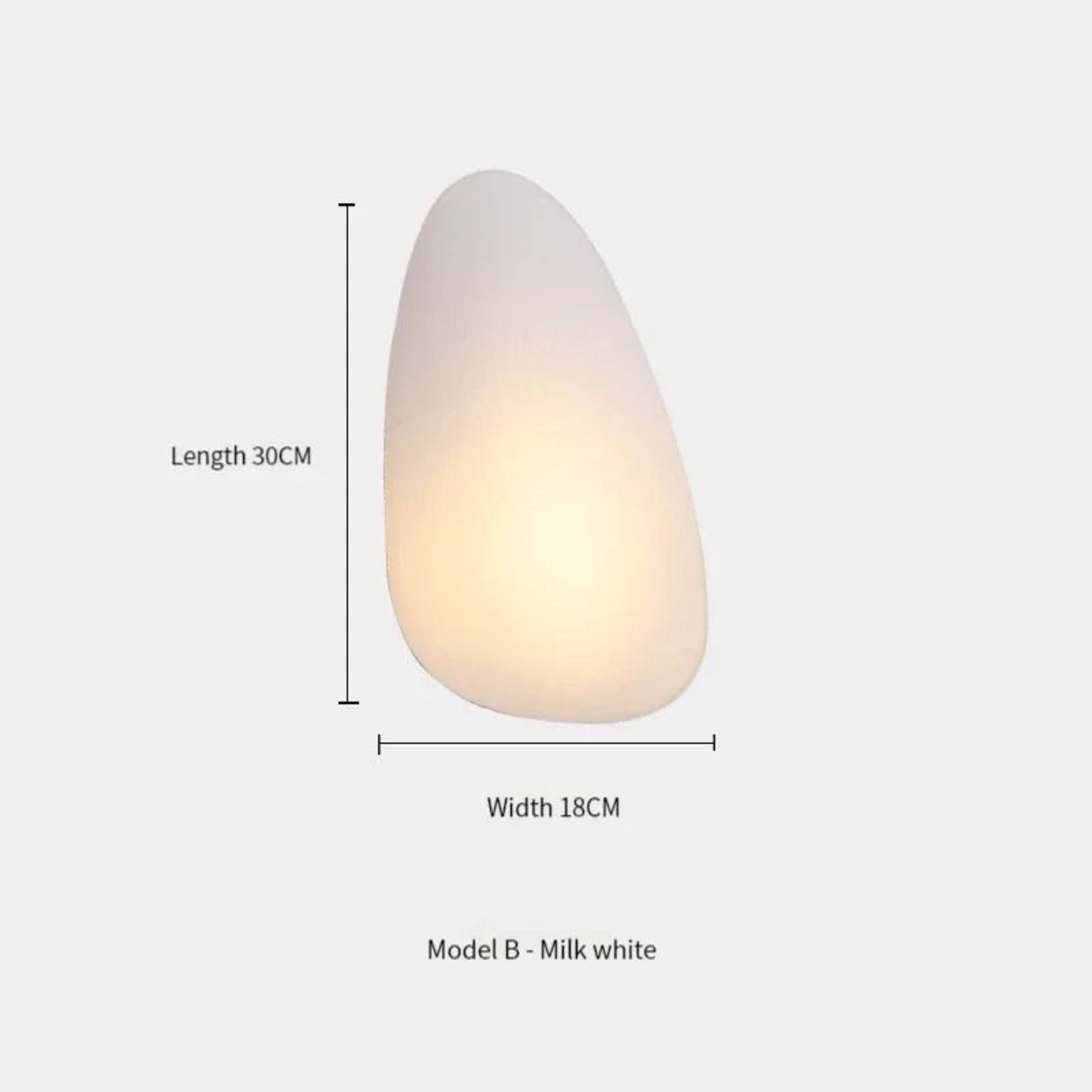 Nordic Creative Pebble Designer Wall Lamp Modern Geometric Accent Sconce 12