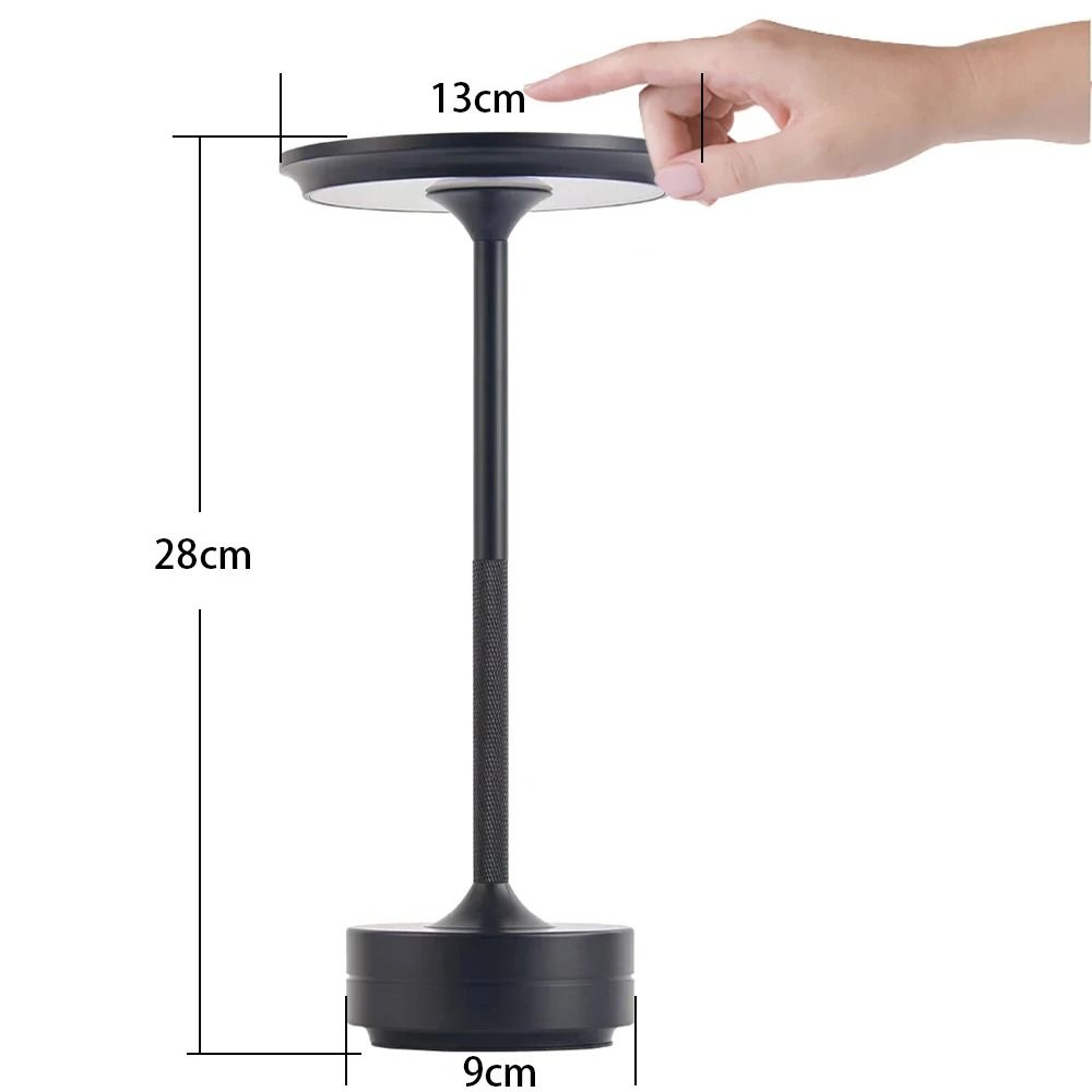 Modern Rechargeable Touch LED Desk  Bar Table Lamp Minimalist Cordless Night Light For Cafe  Bedroo 7