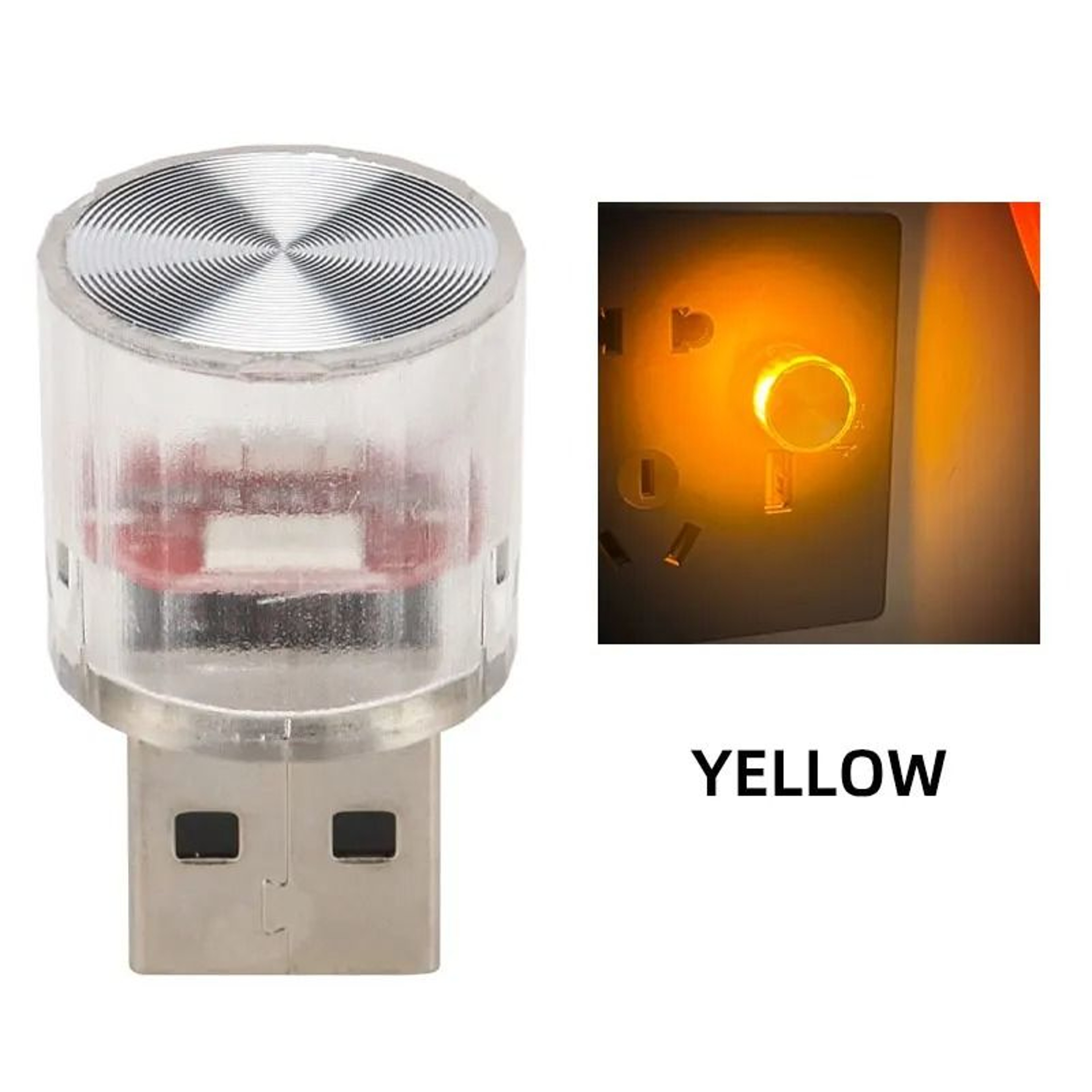 Mini USB LED Interior RGB Ambient Light For Car Bedroom  Office 11