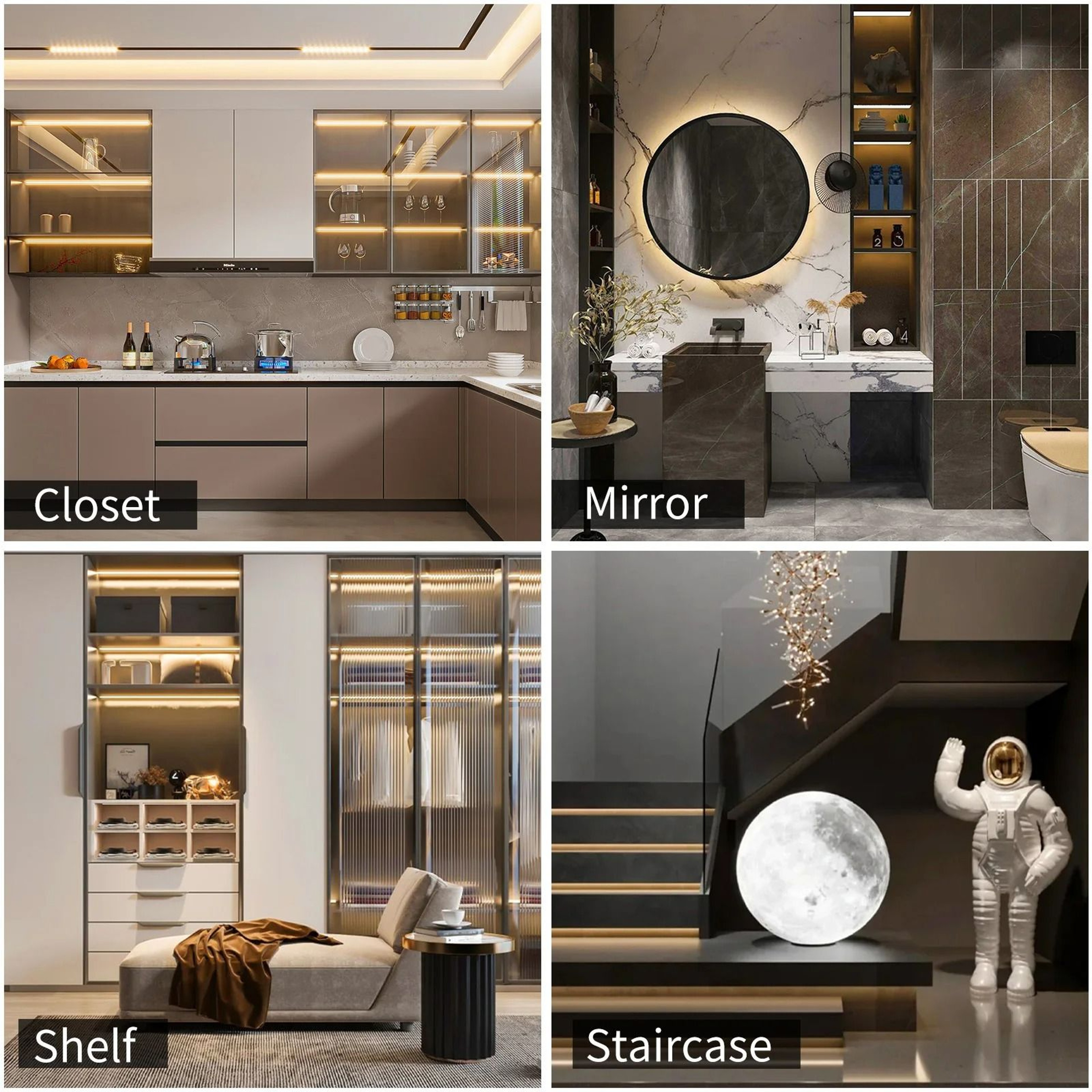 USB Flexible Dimmable LED Neon Strip Light With Touch Sensor For Vanity Mirror  Bathroom 5