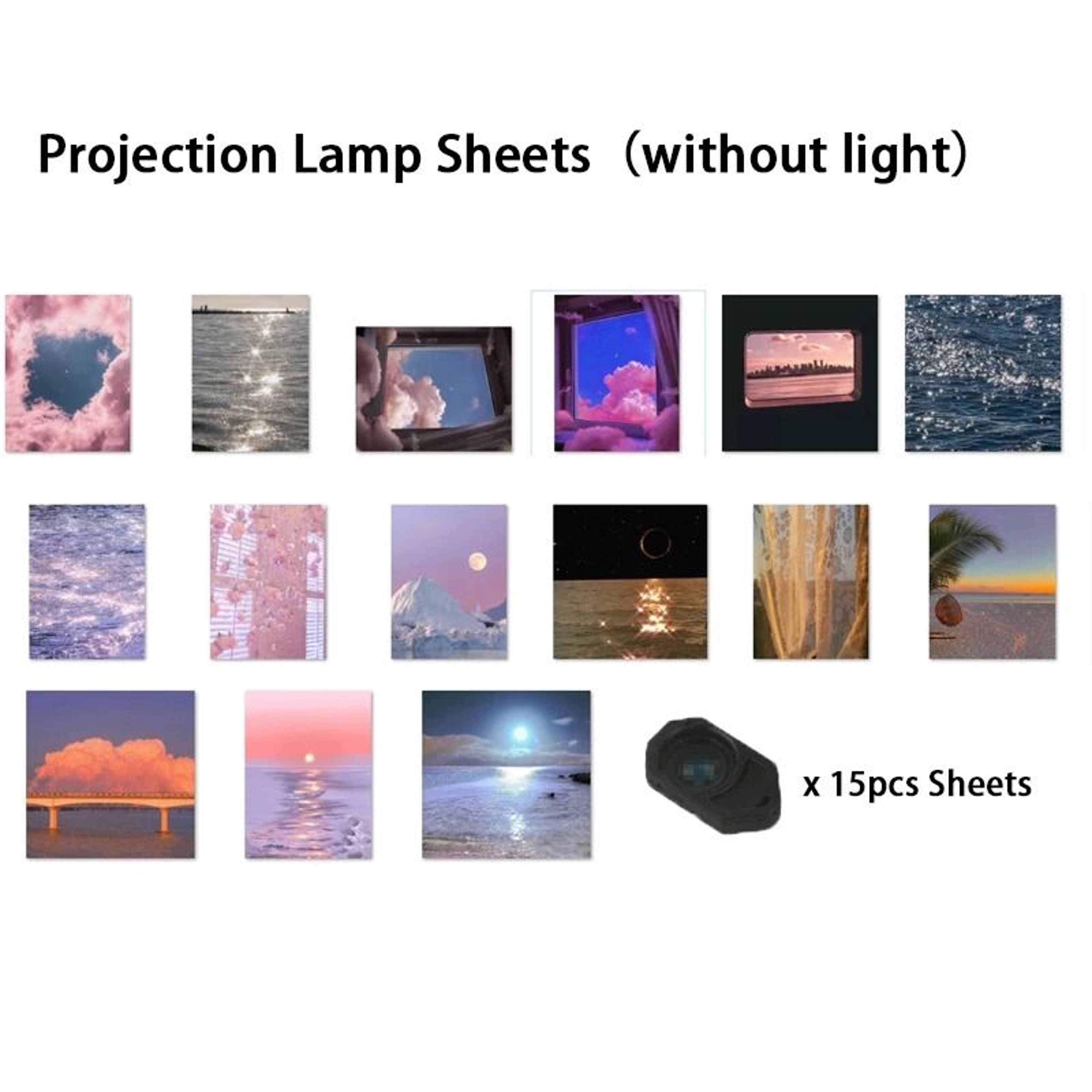 Planet  Galaxy Projection Atmosphere Night Light With Interchangeable Film Sheets 12
