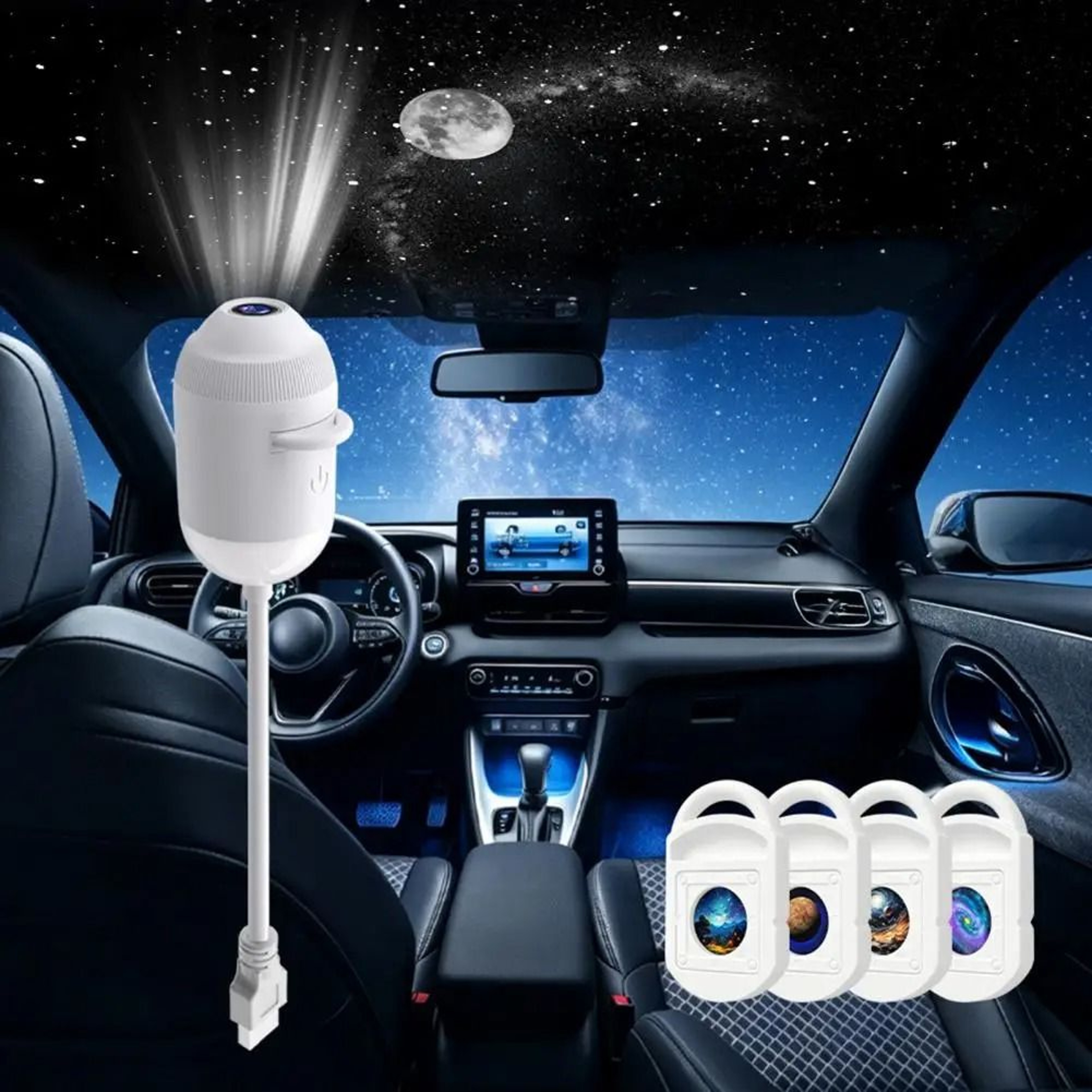 2in1 Starry Sky Projector  Touch Control Night Light Clear Image  Adjustable Brightness 1