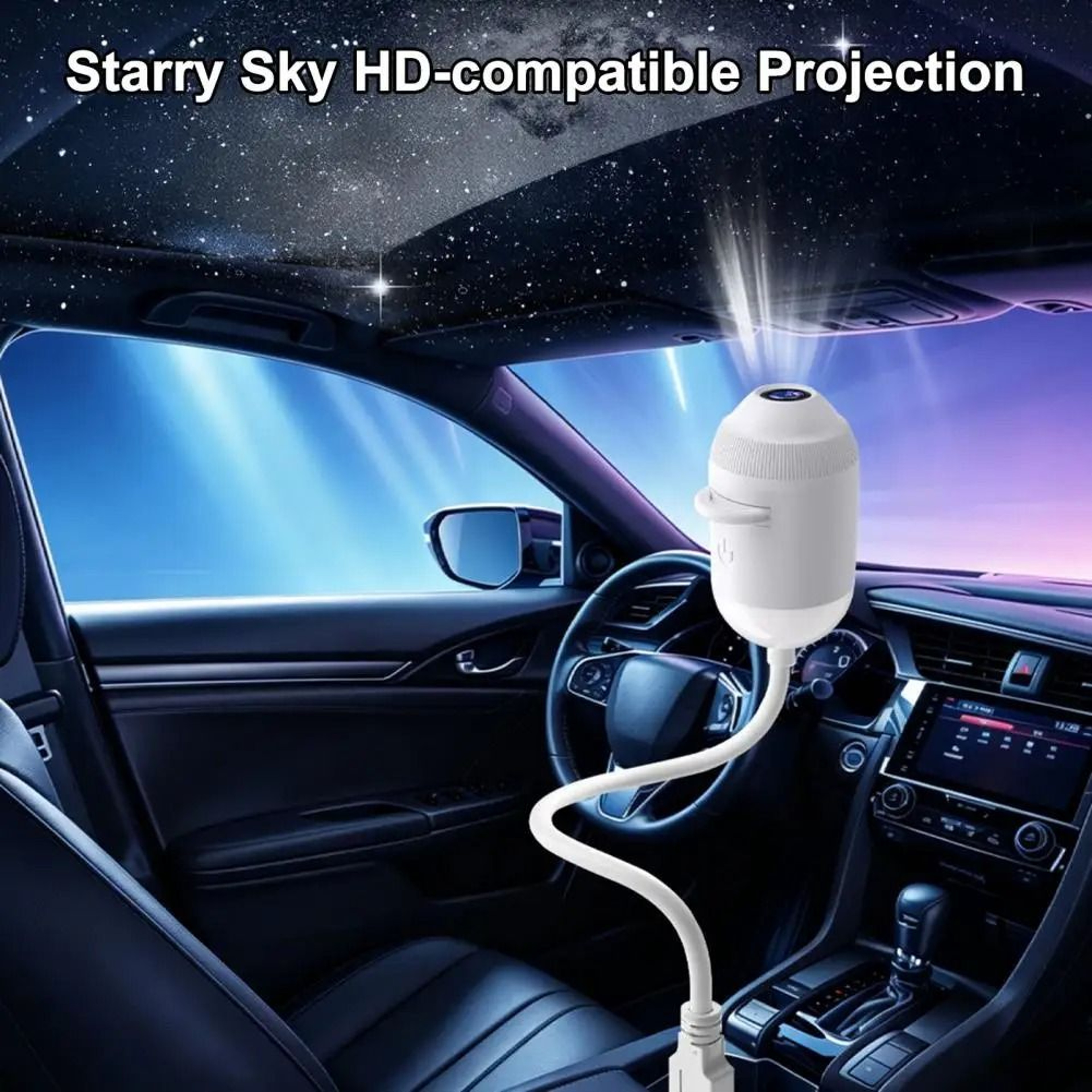 2in1 Starry Sky Projector  Touch Control Night Light Clear Image  Adjustable Brightness 2