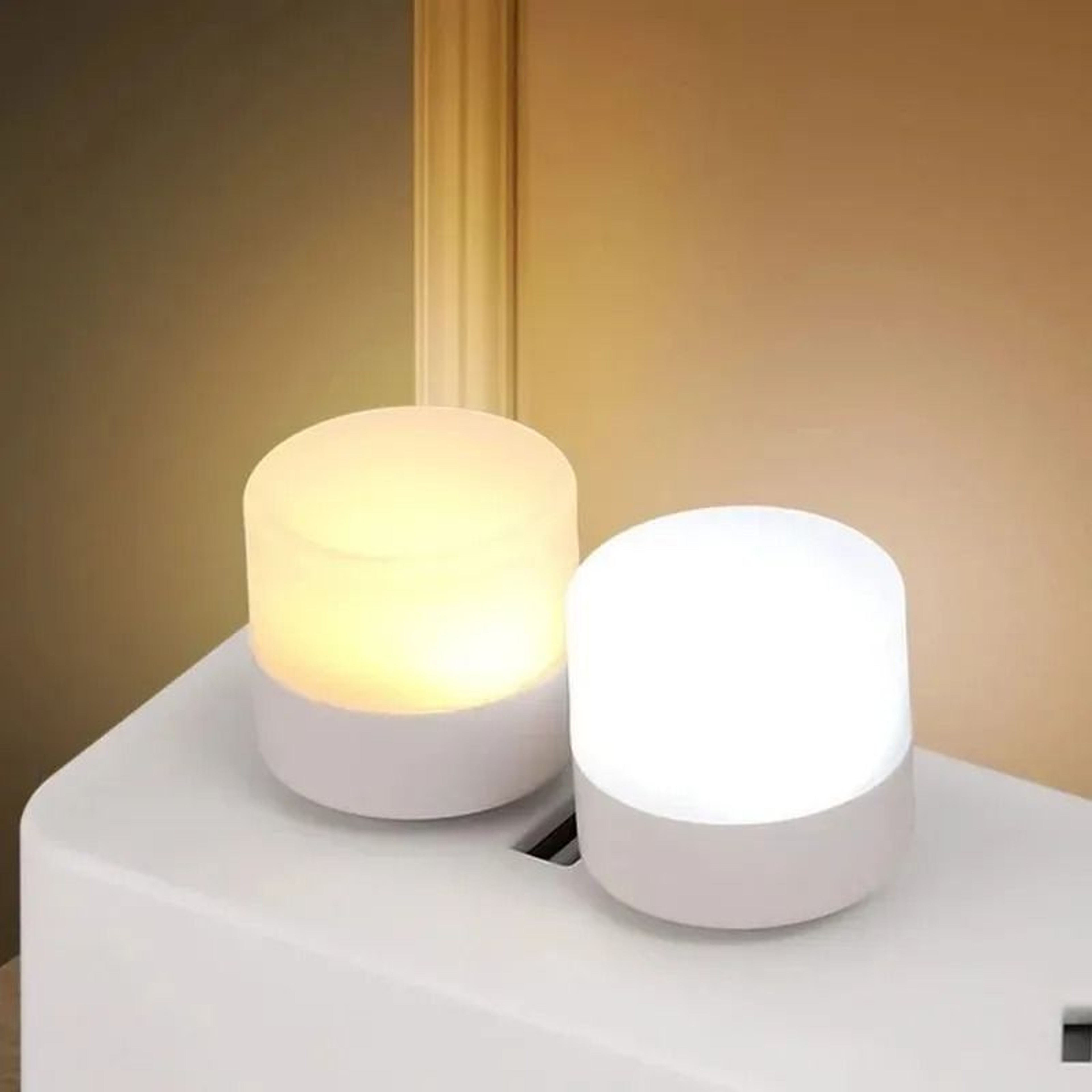 Mini USB Plugin LED Night Light EyeProtection Compact Book  Power Bank Lamp 2