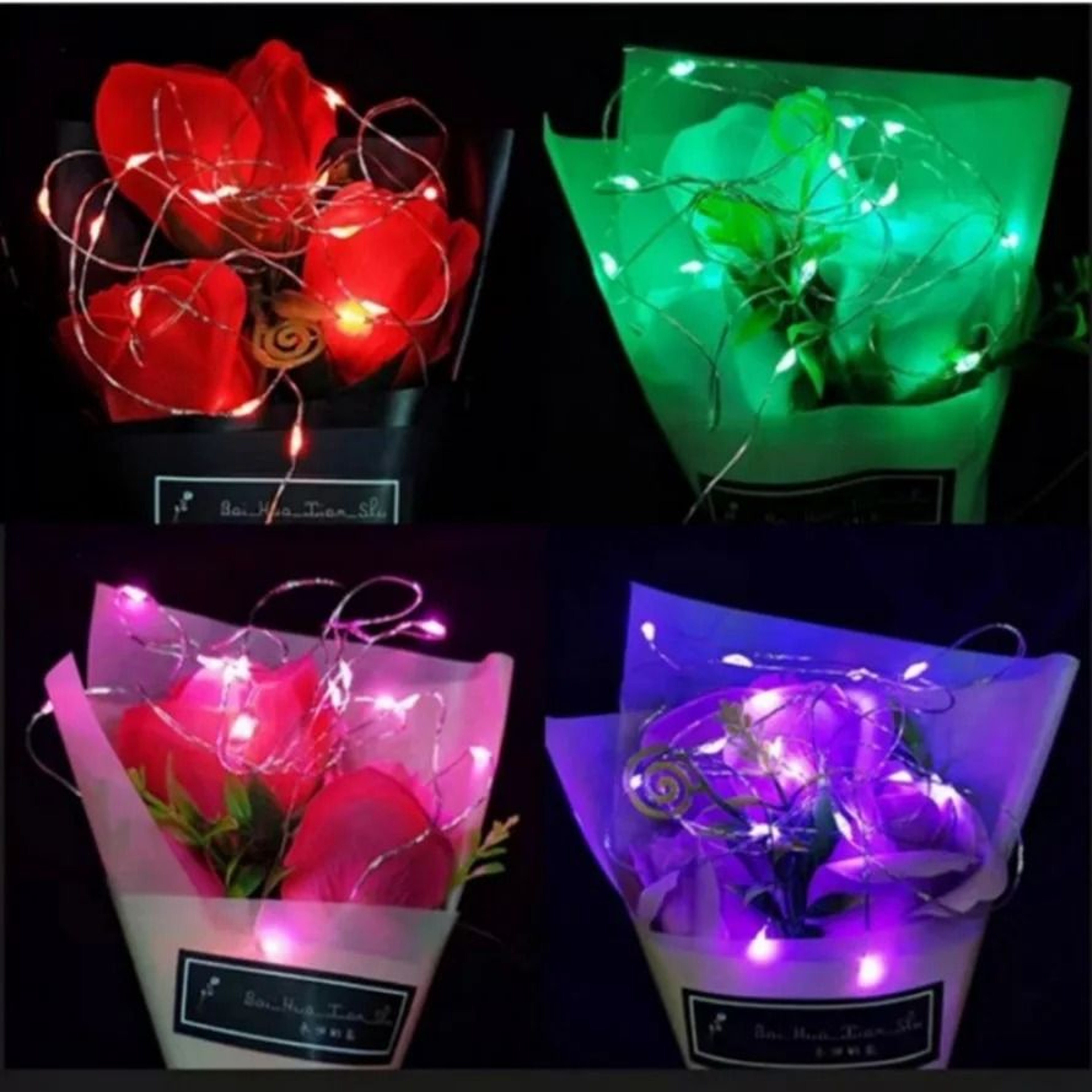 Copper  Silver Wire LED Fairy String Lights BatteryPowered Garland Light For Christmas  Weddings 3