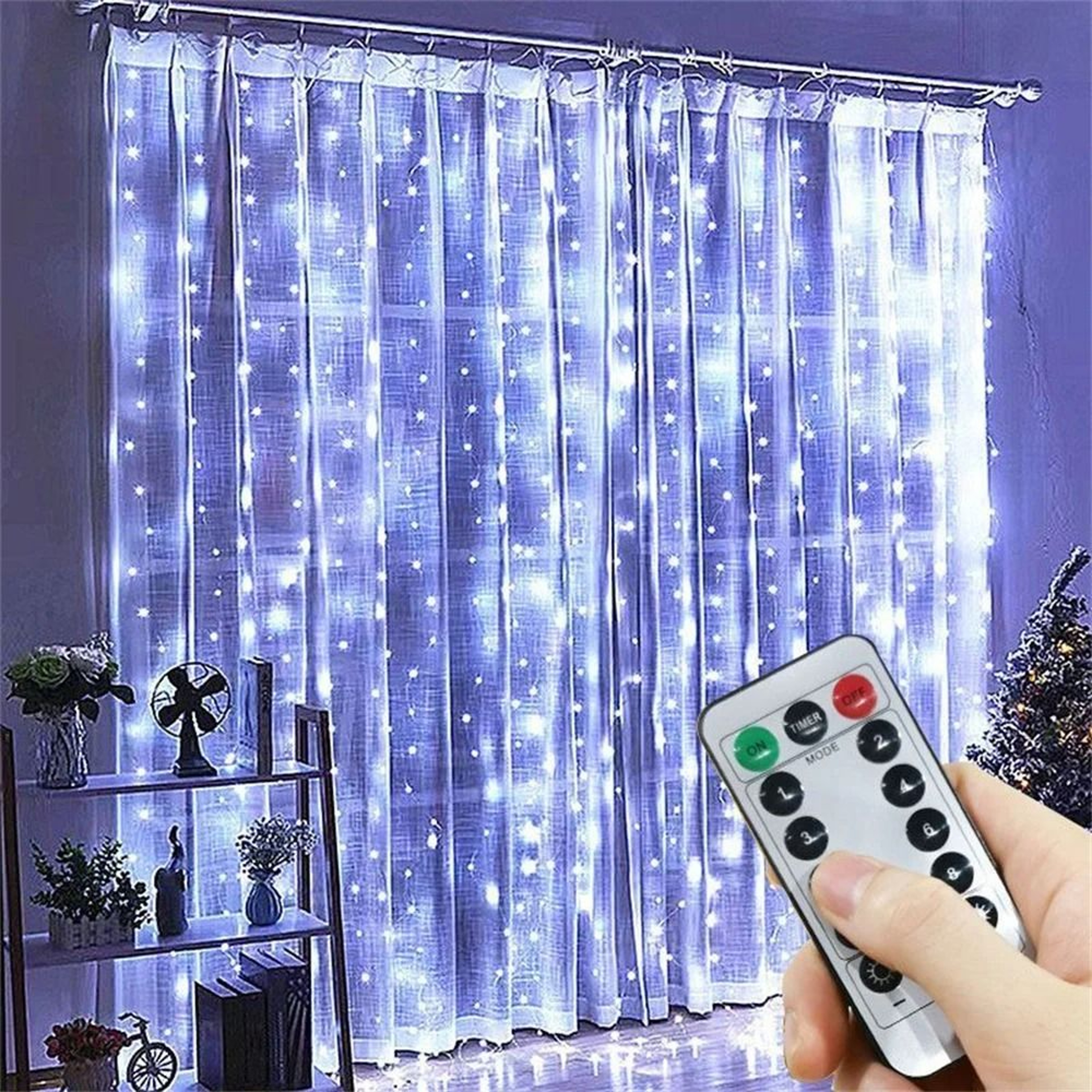 USB LED Remote Control Curtain String Lights For Bedroom  Events 1
