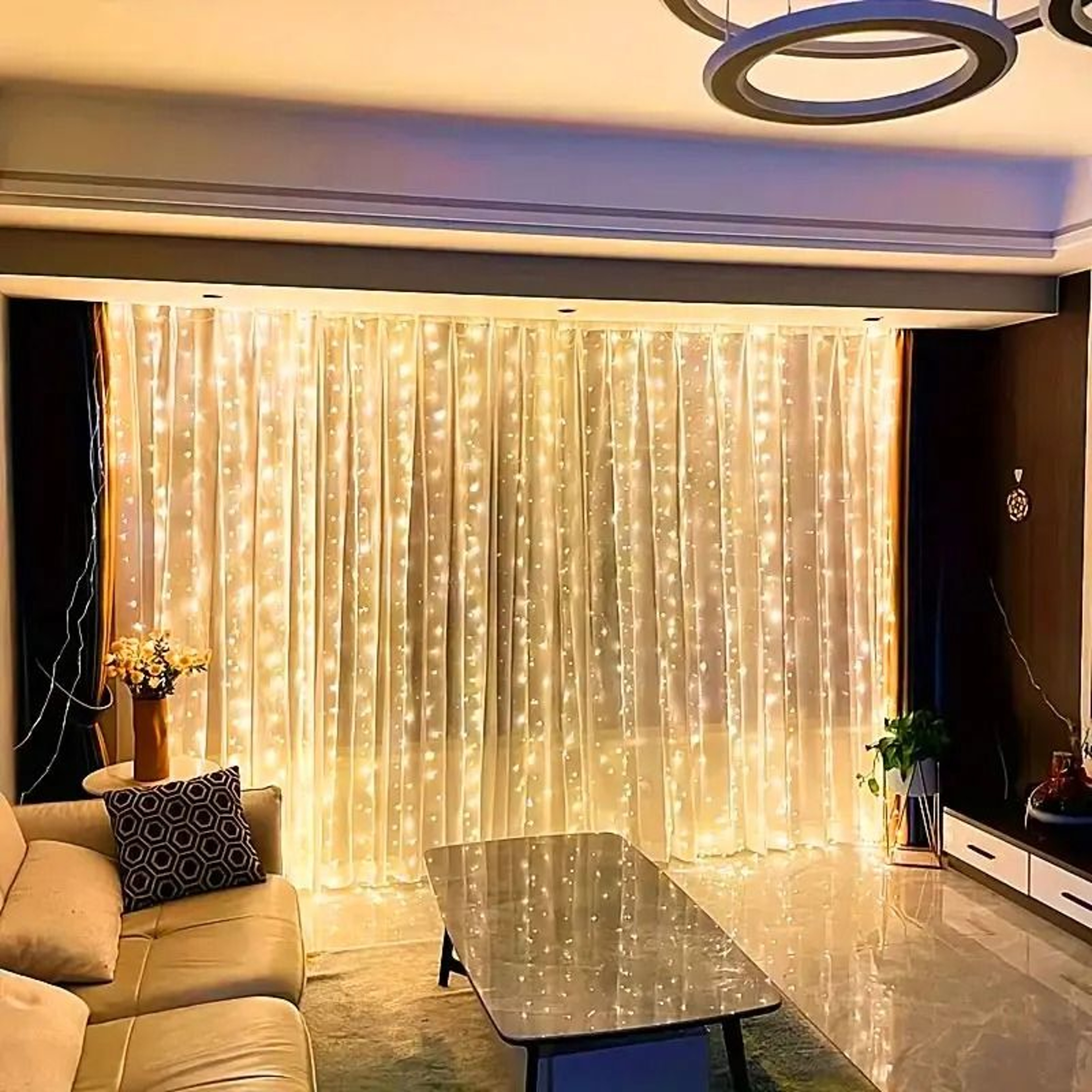 USB LED Remote Control Curtain Fairy String Lights For Home  Events 2