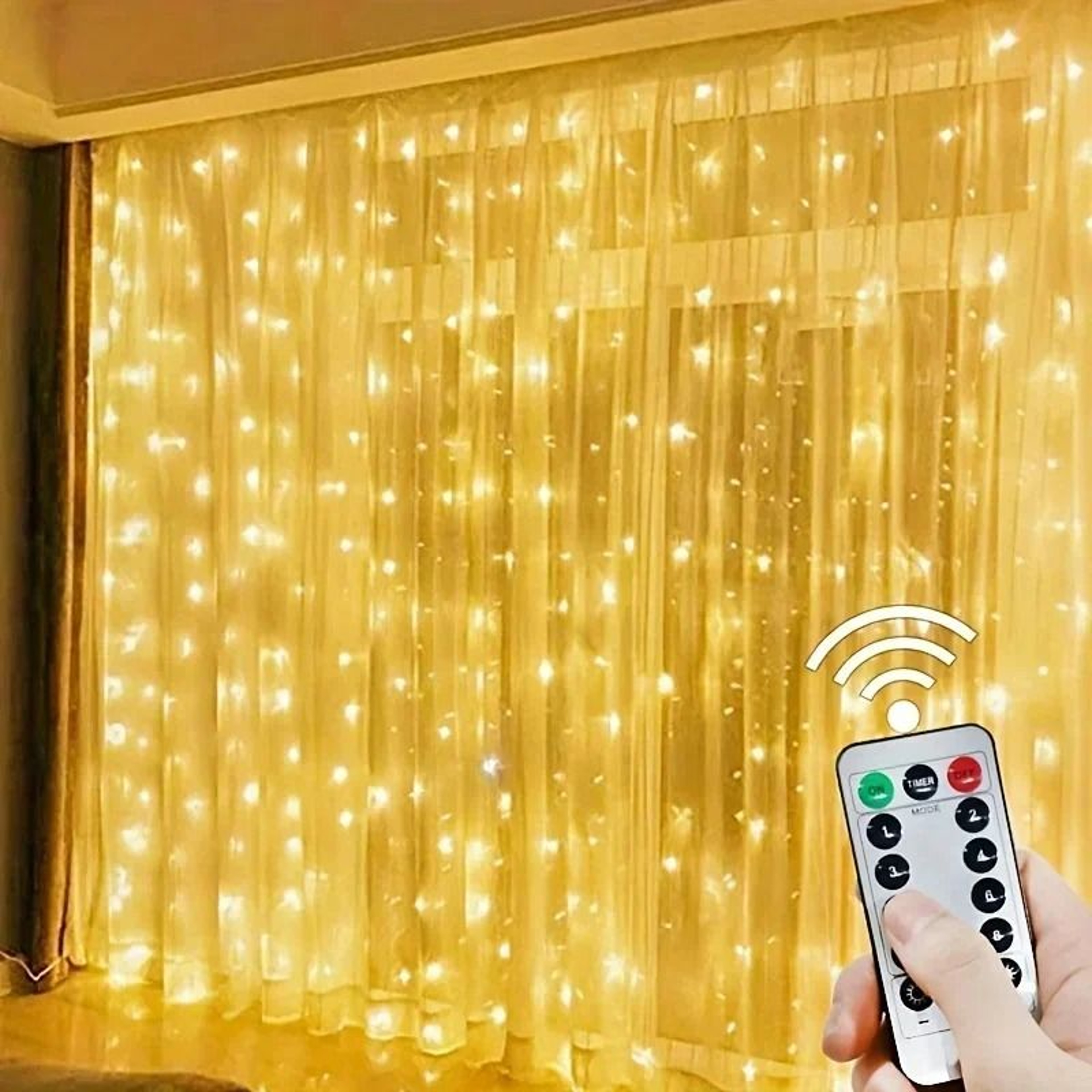 USB Remote Control LED Curtain Fairy Lights 3M6M For Home  Holiday Decor 7