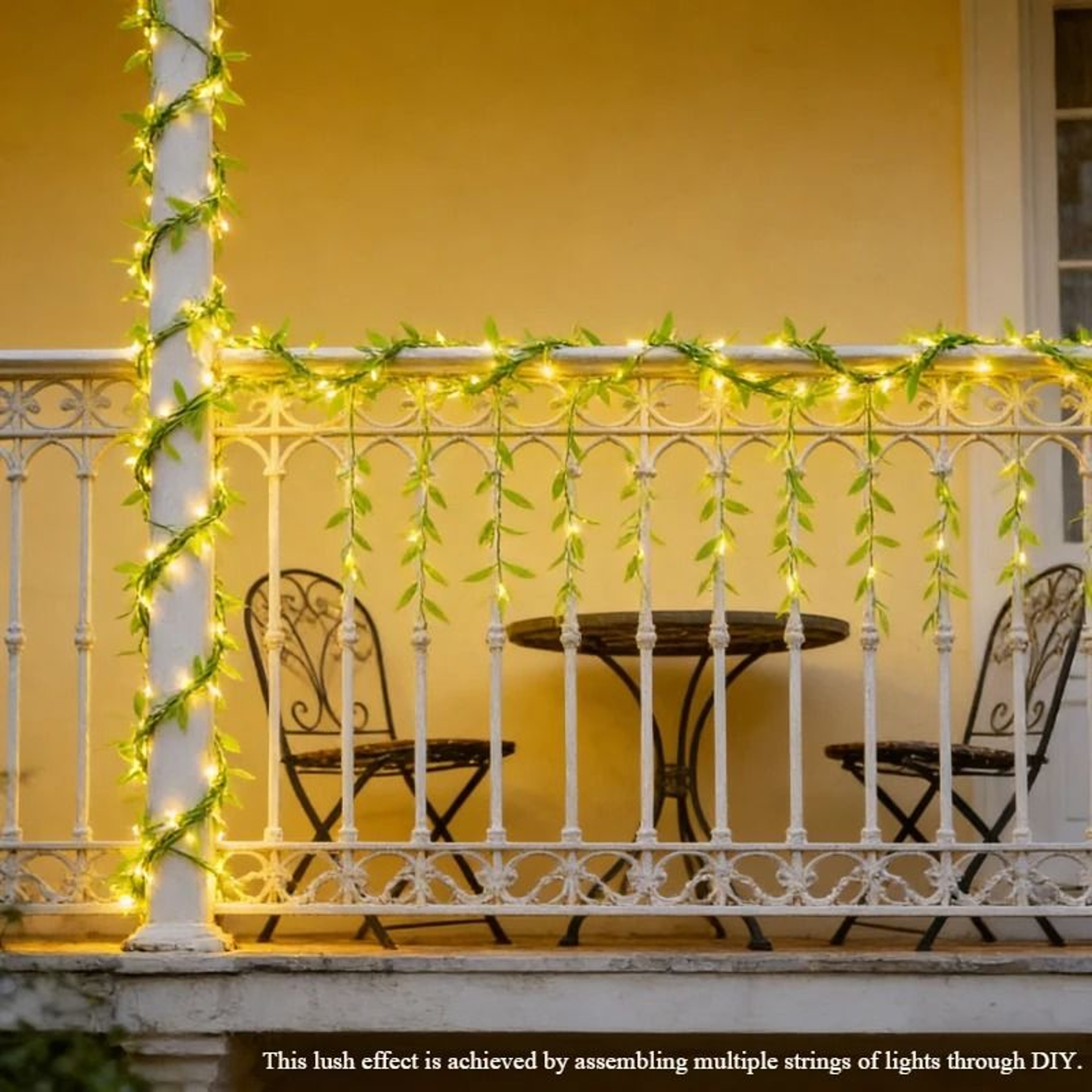 2M 20LED BatteryPowered Willow Leaf Copper Wire String Lights 2