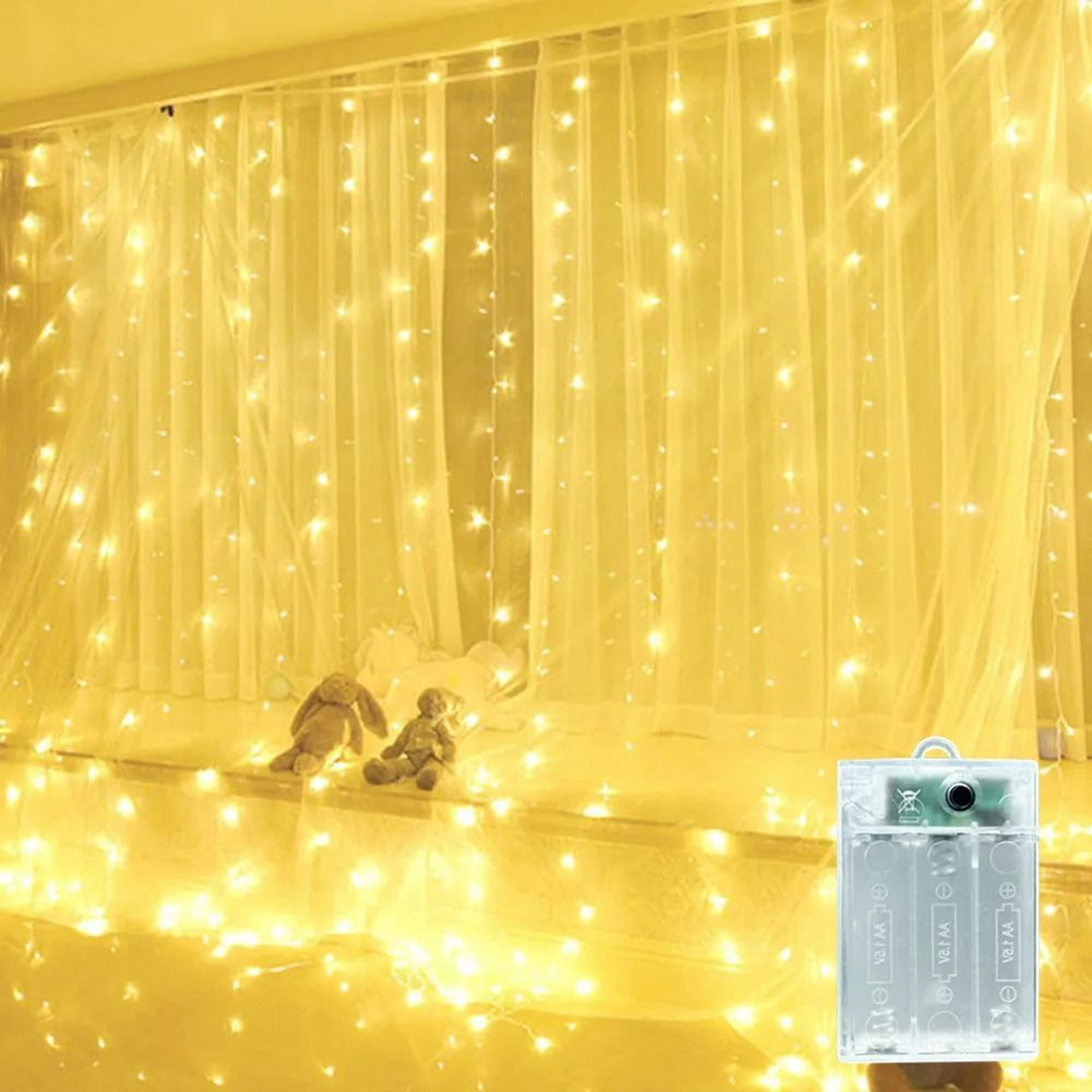 MultiPower LED Curtain Fairy String Lights For Ramadan  Event Backdrop Decor 7