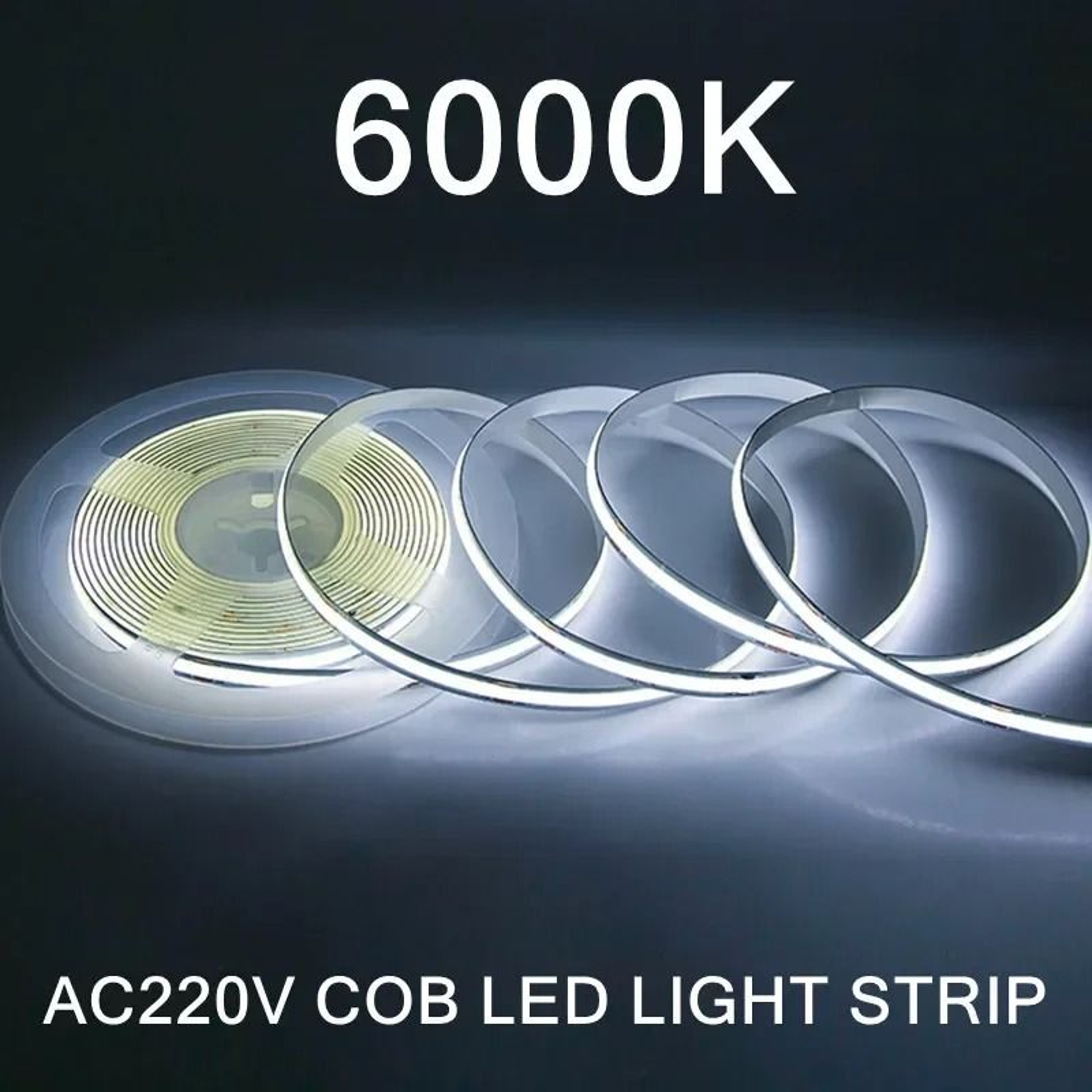 1M5M HighDensity 220V COB LED Strip Light With Smart IC Driverless Linear Lighting RA95 8