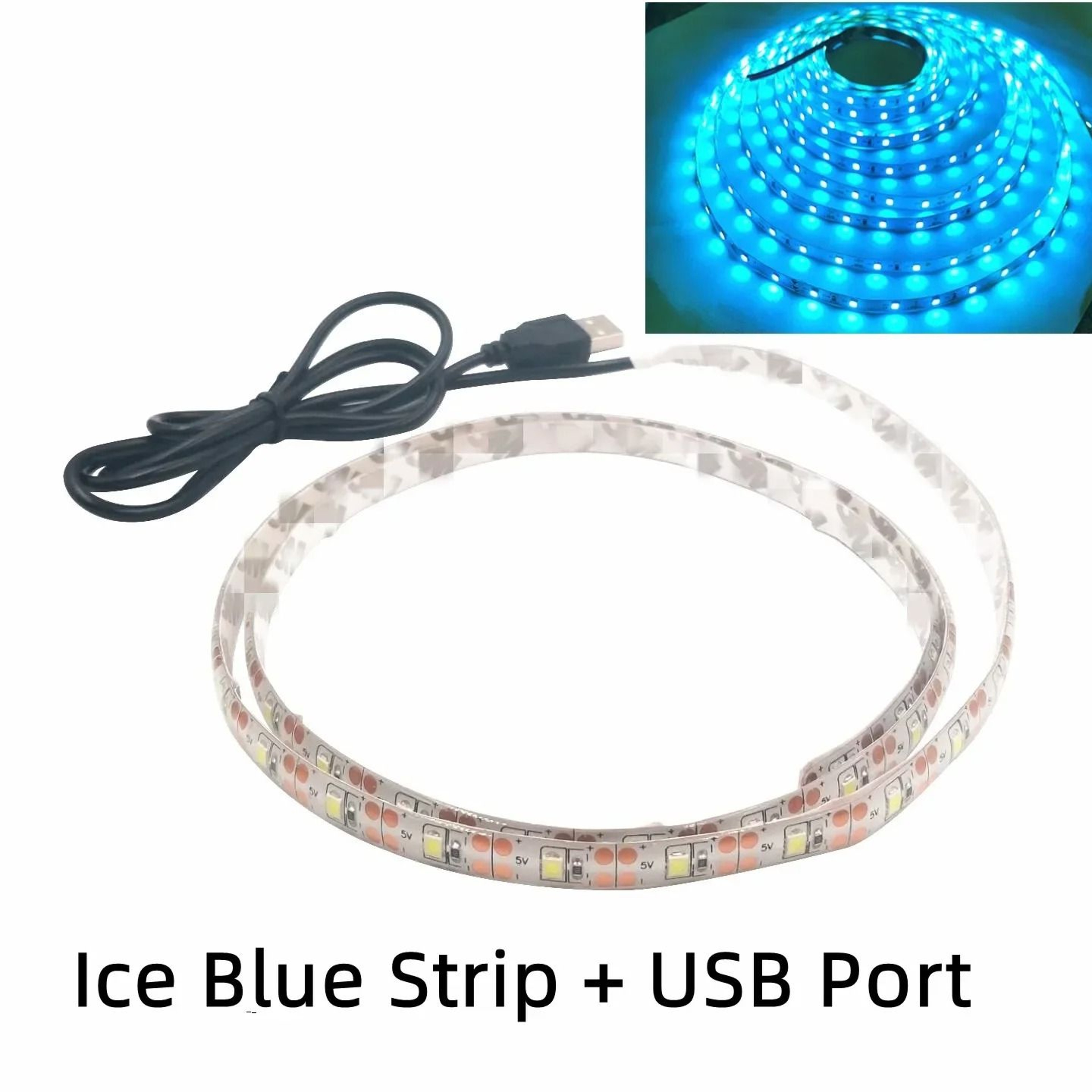 DC 5V USB 2835 LED Strip Light 1M5M For TV Backlight Bedroom  Cabinet Lighting 13