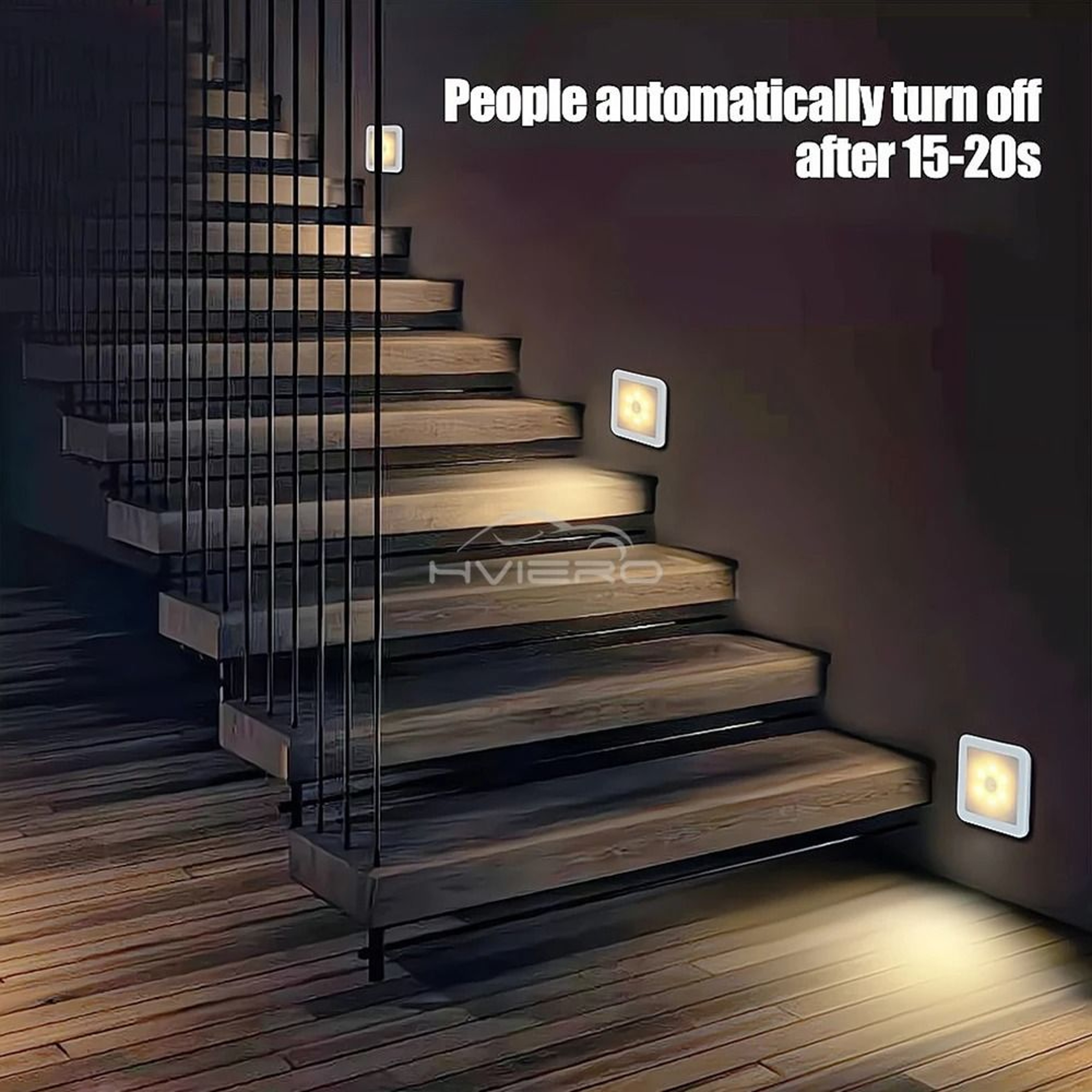 Smart Human Body Motion Sensor Wireless LED Night Light For Bedside Hallway Closet  Bathroom 3