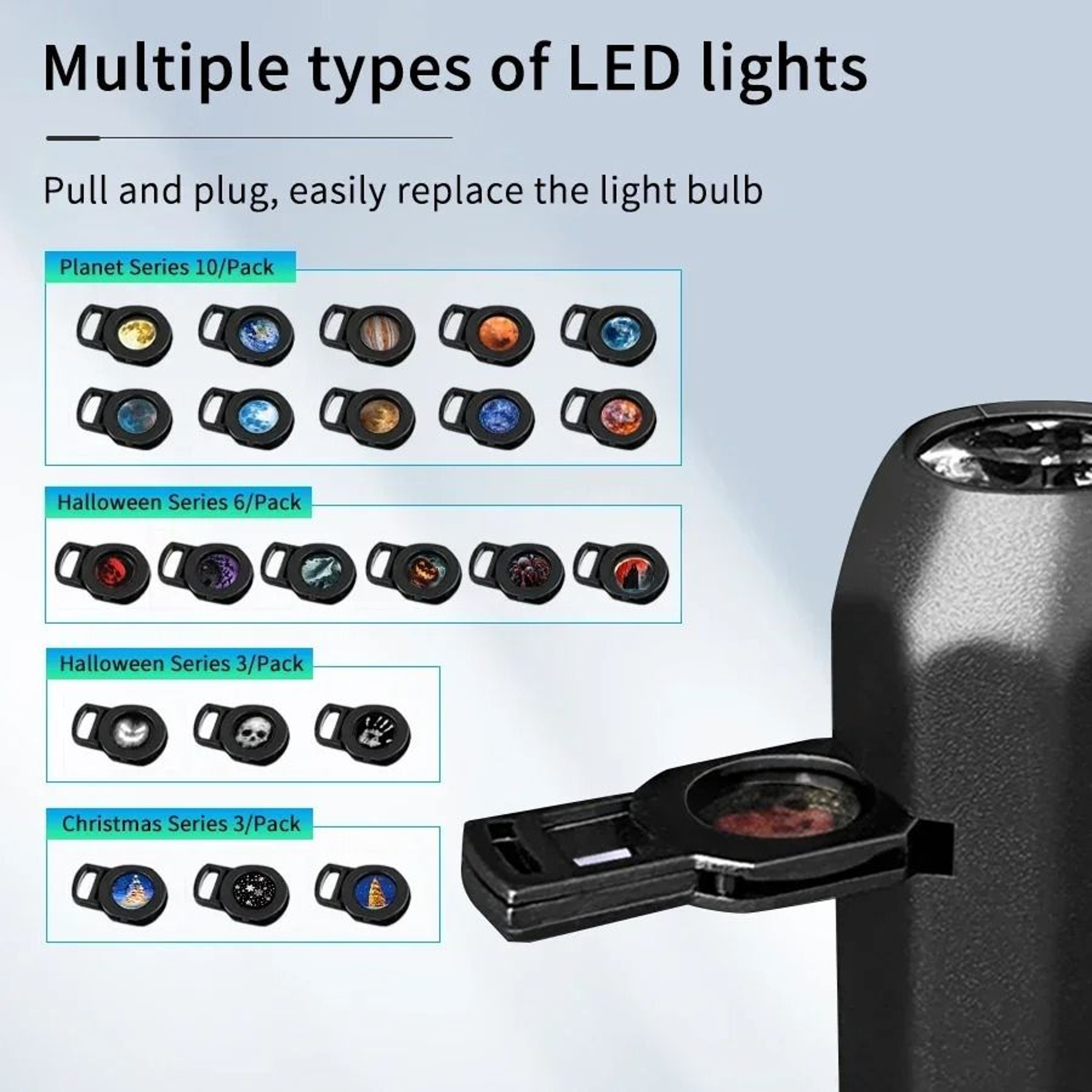 5V USB Direct Plug Planet  Holiday Theme Ceiling Projection Night Light For Bedroom Decor 3