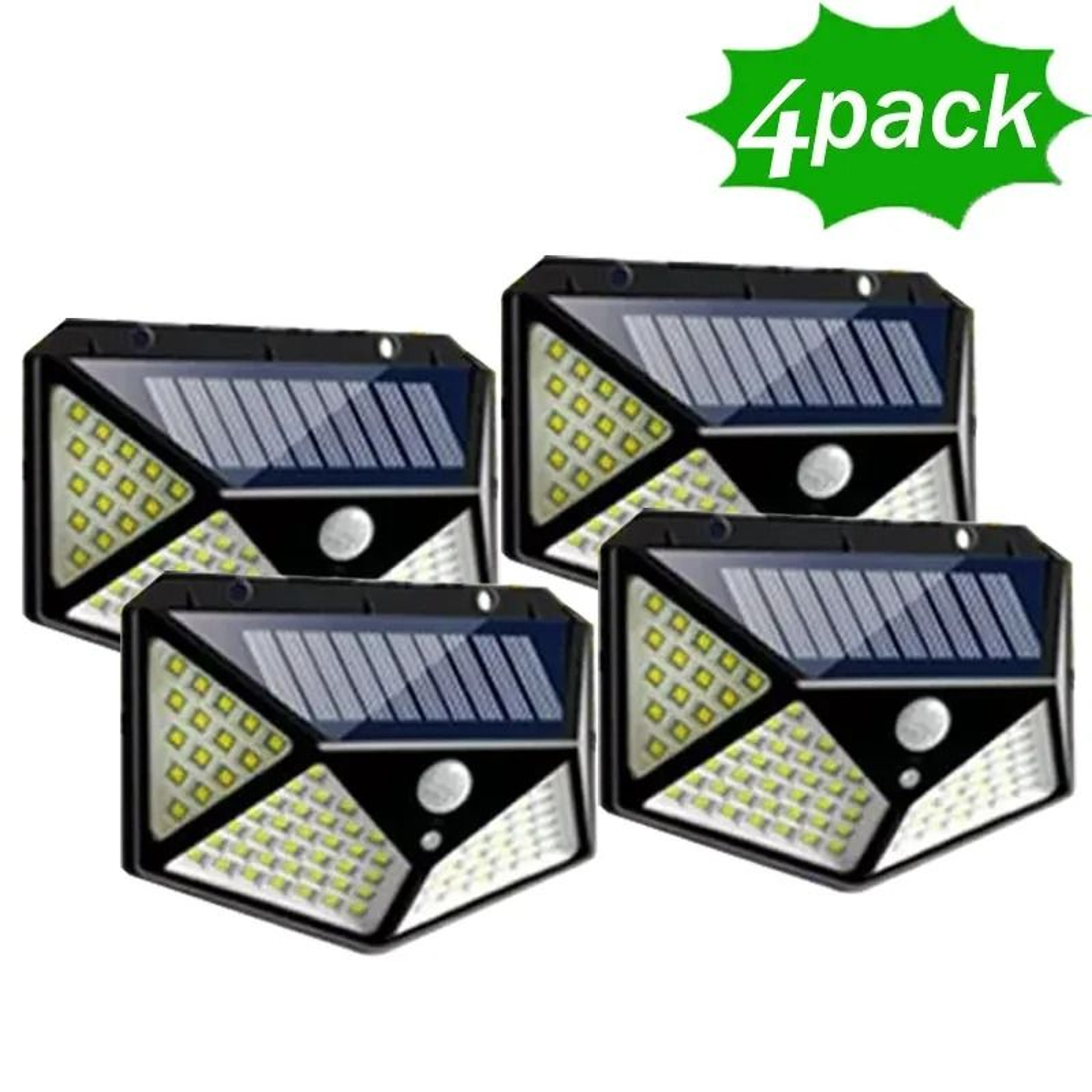 100 LED Solar Outdoor Motion Sensor Wall Security Lights IP65 Waterproof 3Mode Yard Floodlight Mult 7