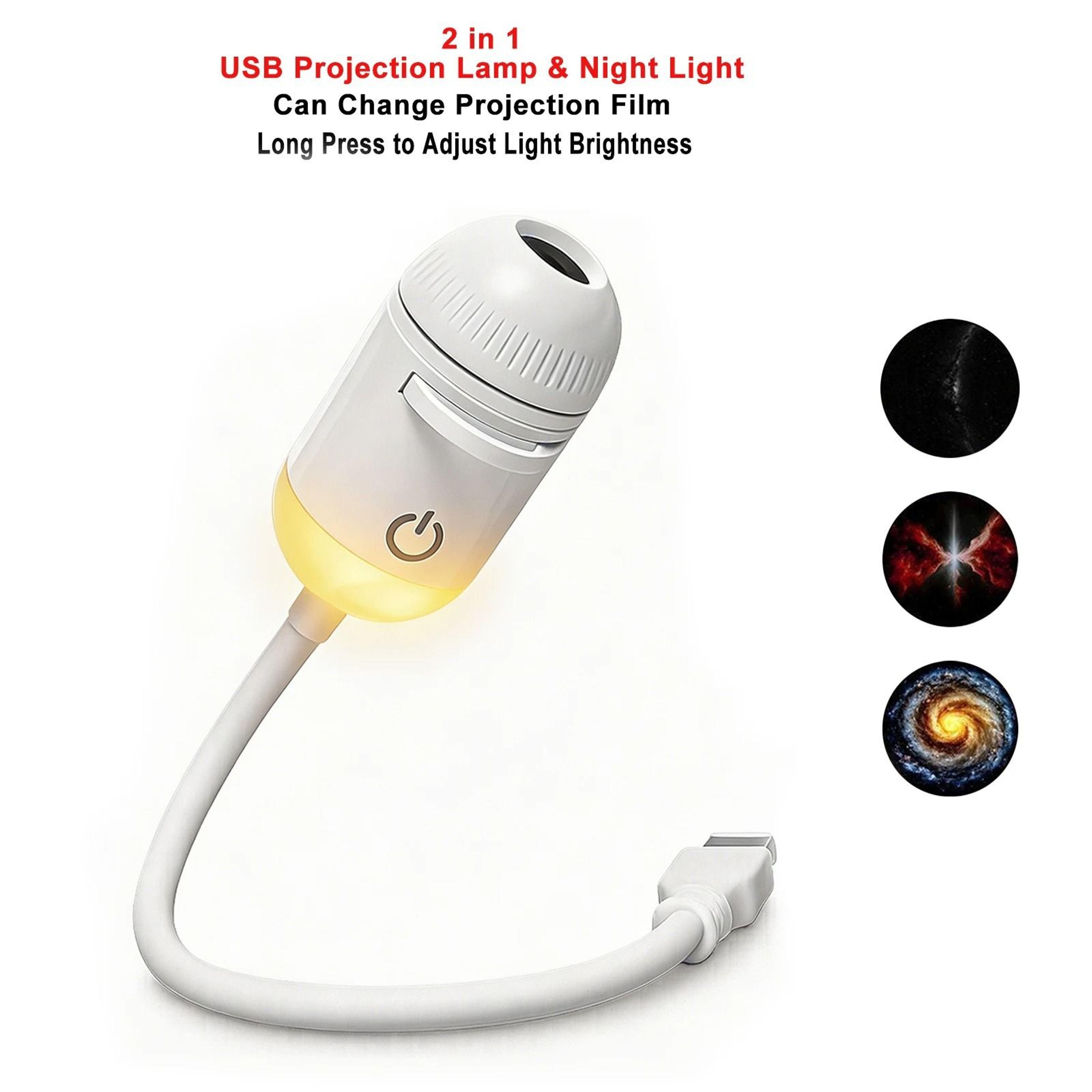 MultiScene Car Ambient Projection Light Large Range Adjustable Focus Roof Starry Atmosphere Lamp 13