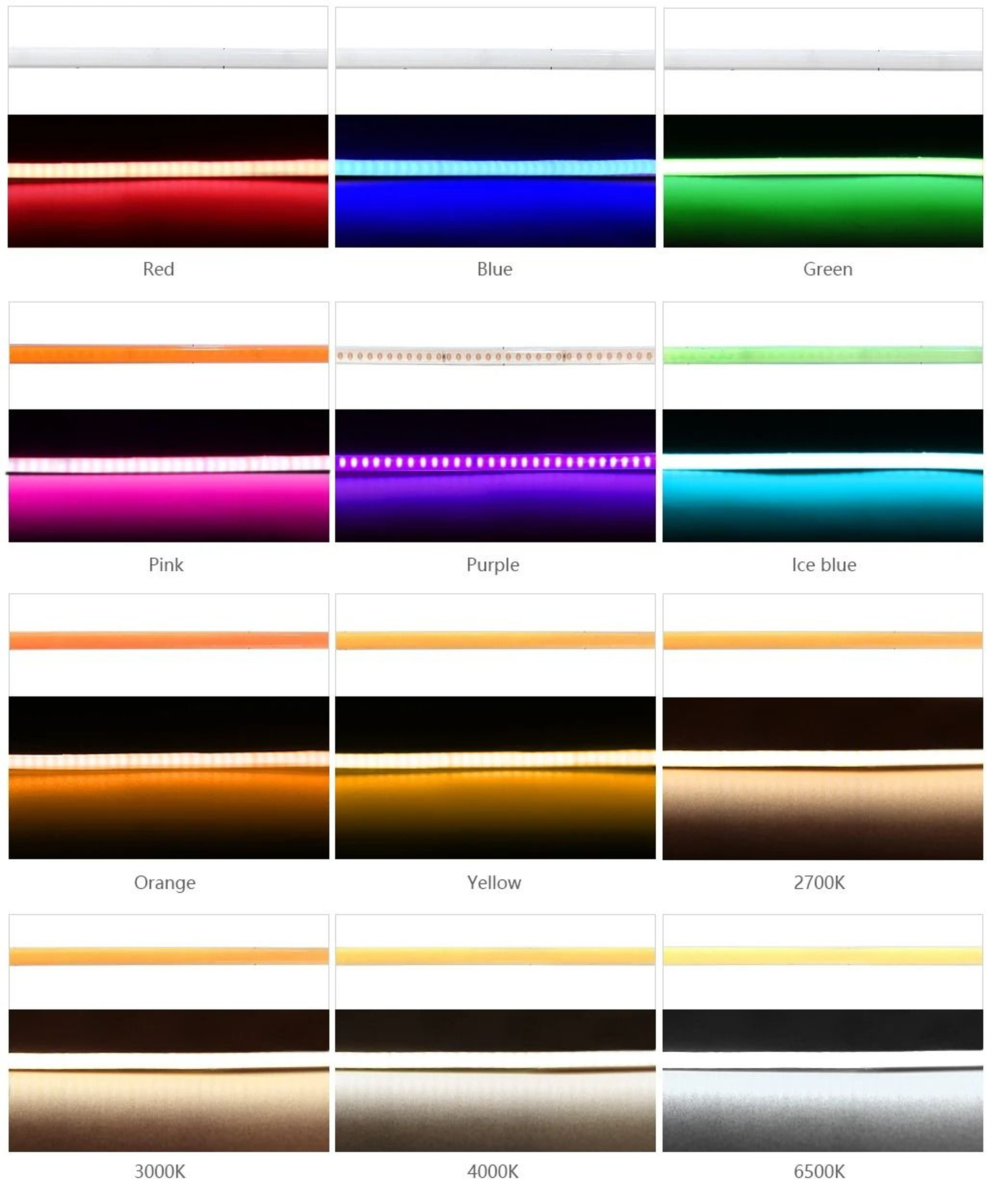 27mm UltraThin 5V USB COB LED Strip Light 480 LEDsm Flexible Linear Tape For PC  TV Backlight 4