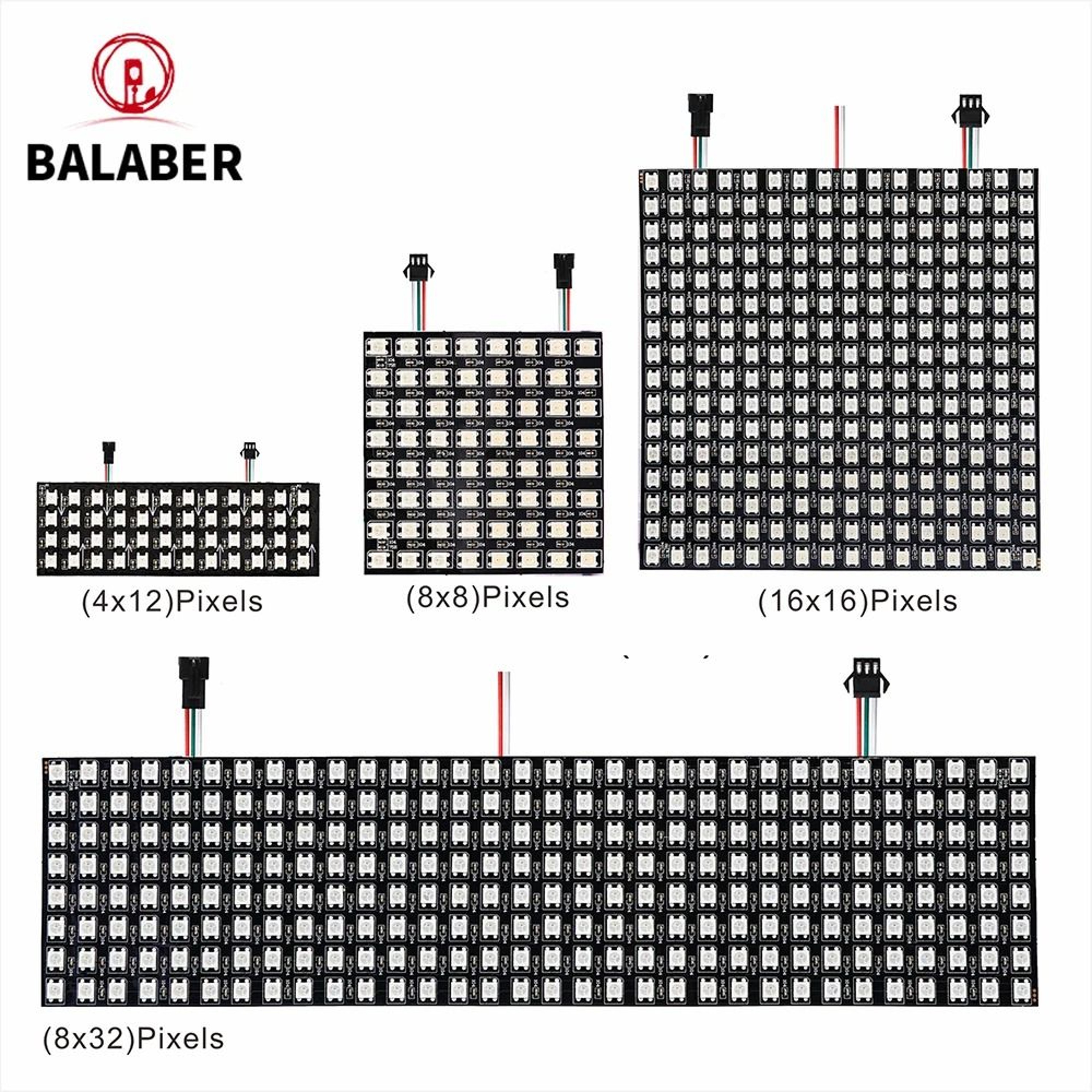 WS2812B Addressable RGB LED Pixel Matrix Panel 5V Flexible Programmable Screen 0