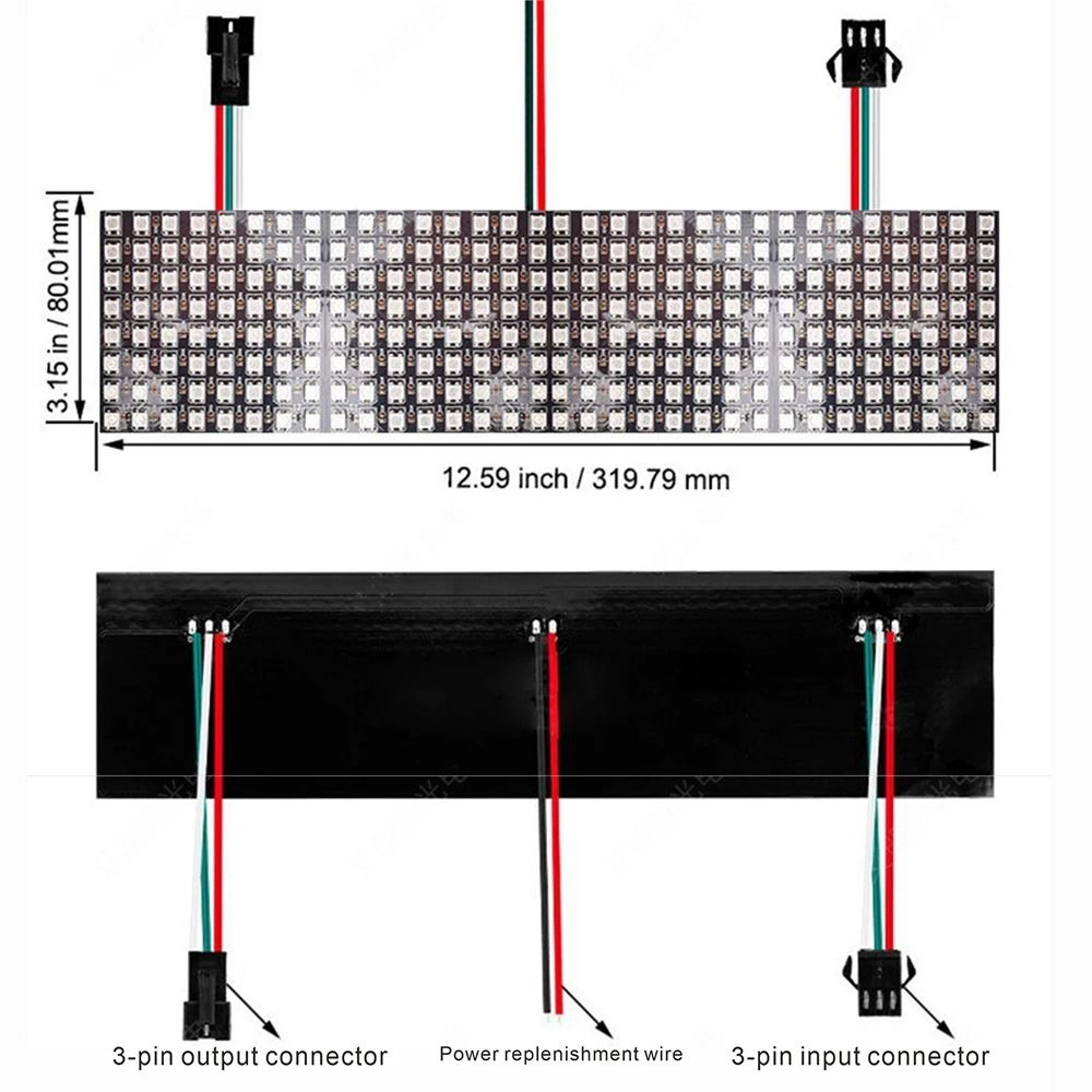 WS2812B Addressable RGB LED Pixel Matrix Panel 5V Flexible Programmable Screen 8