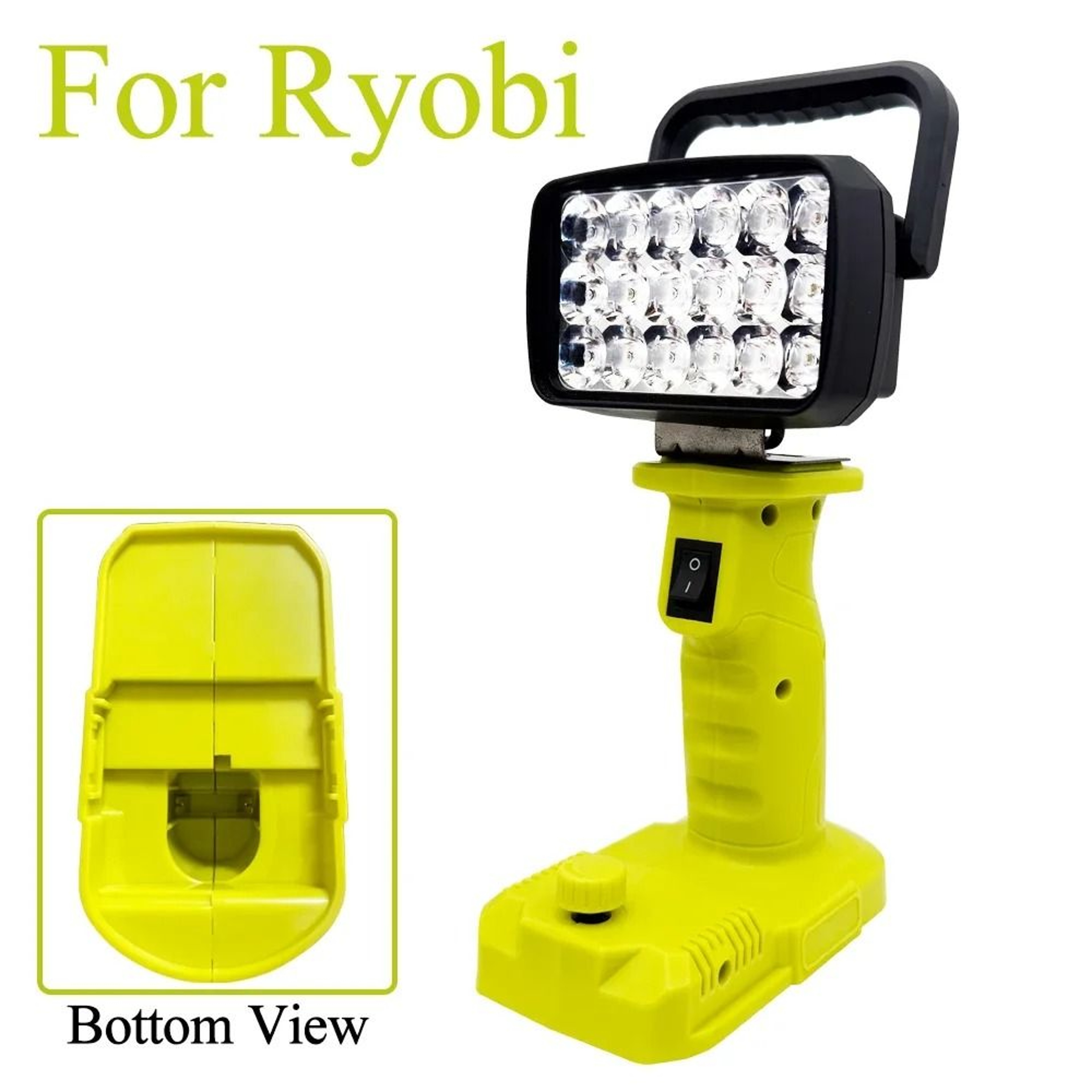 18LED Cordless Work Light Spotlight For Ryobi 18V Battery Portable Outdoor Camping Lamp  Searchligh 6