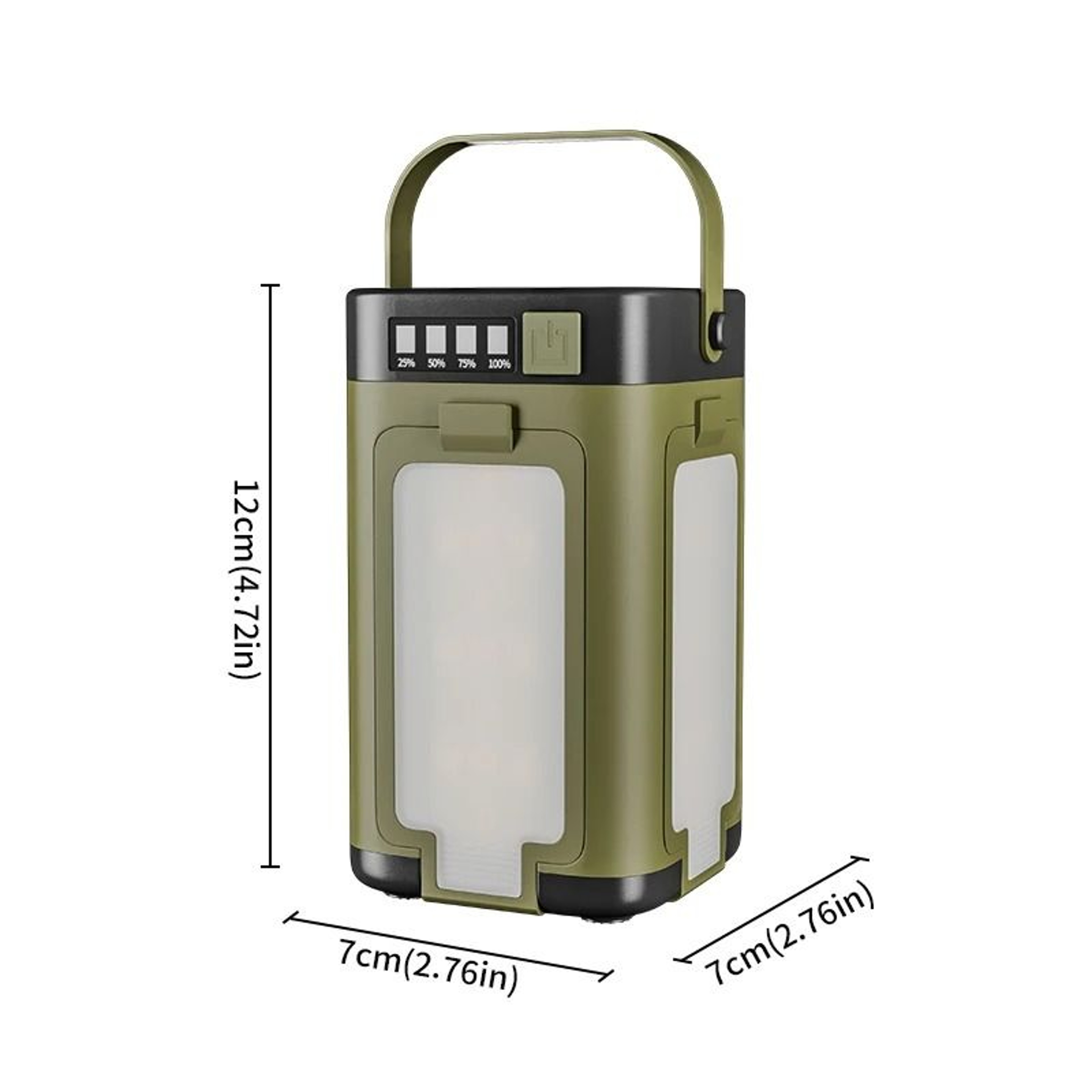 Solar Foldable Camping Lantern  2000mAh Power Bank Hanging Tent Light 6