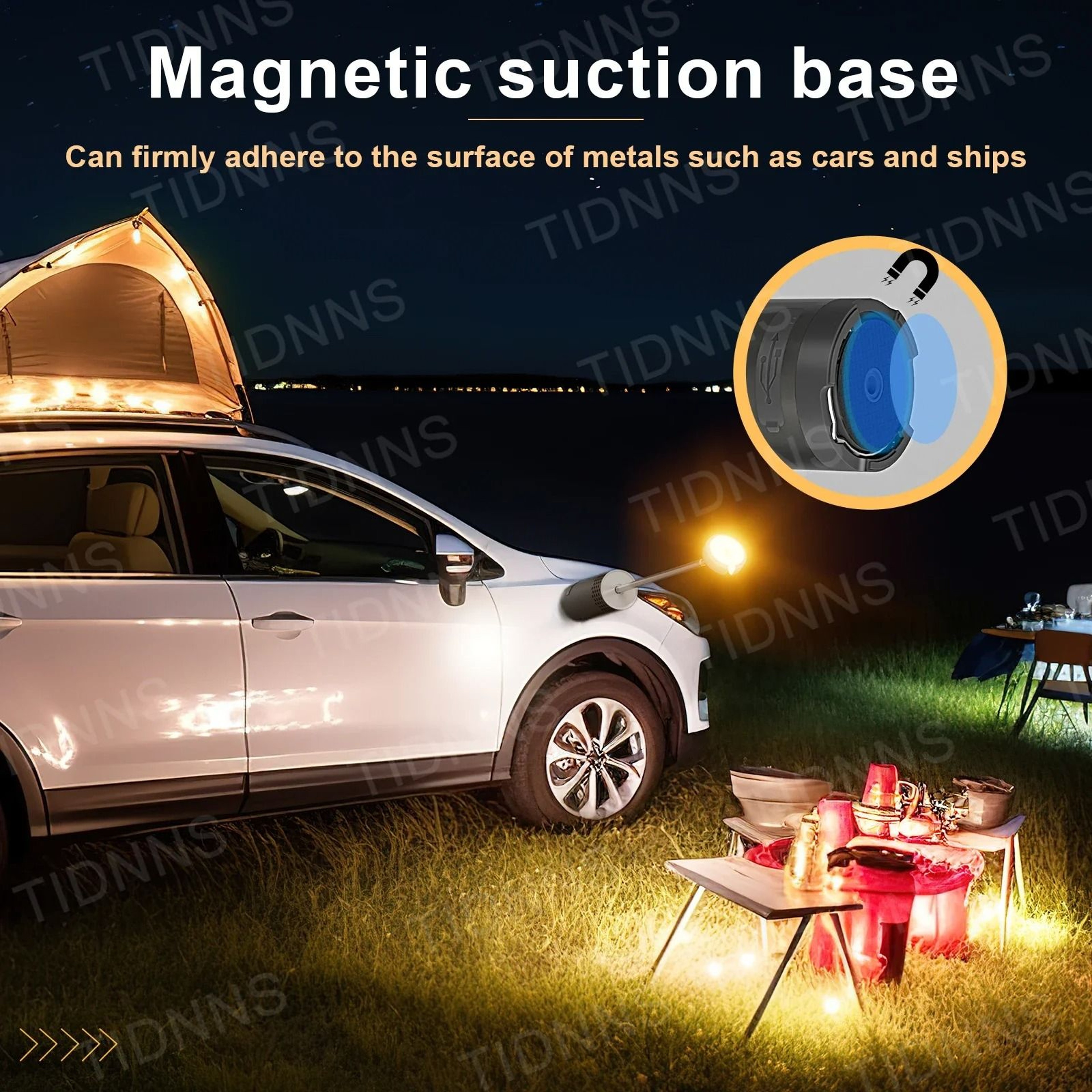 Multifunctional Outdoor Camping LED Telescopic Flashlight With Tripod  Retractable Table Lamp 3