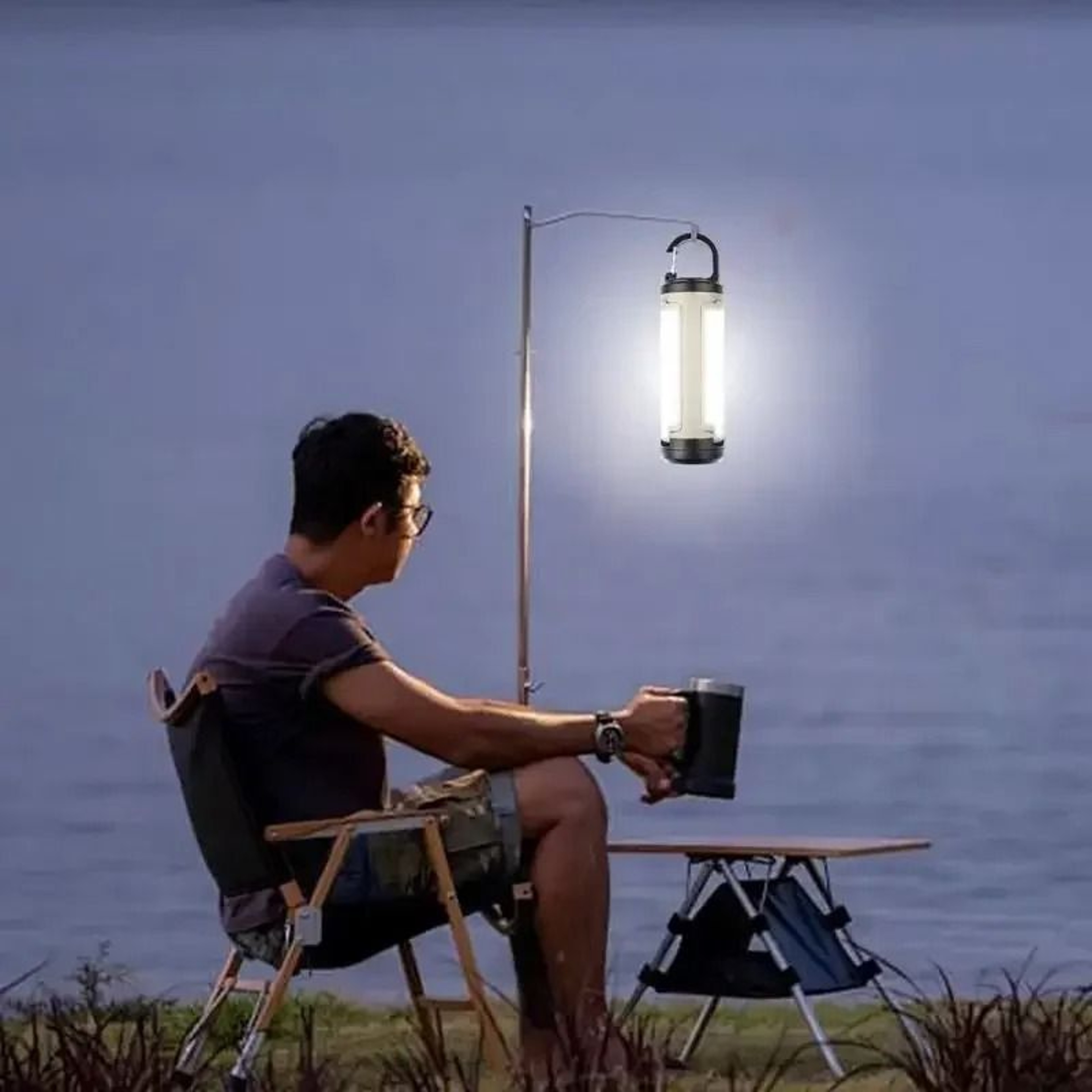 LY23 6Mode Dimmable Foldable Camping Lantern  Portable Emergency Light 4