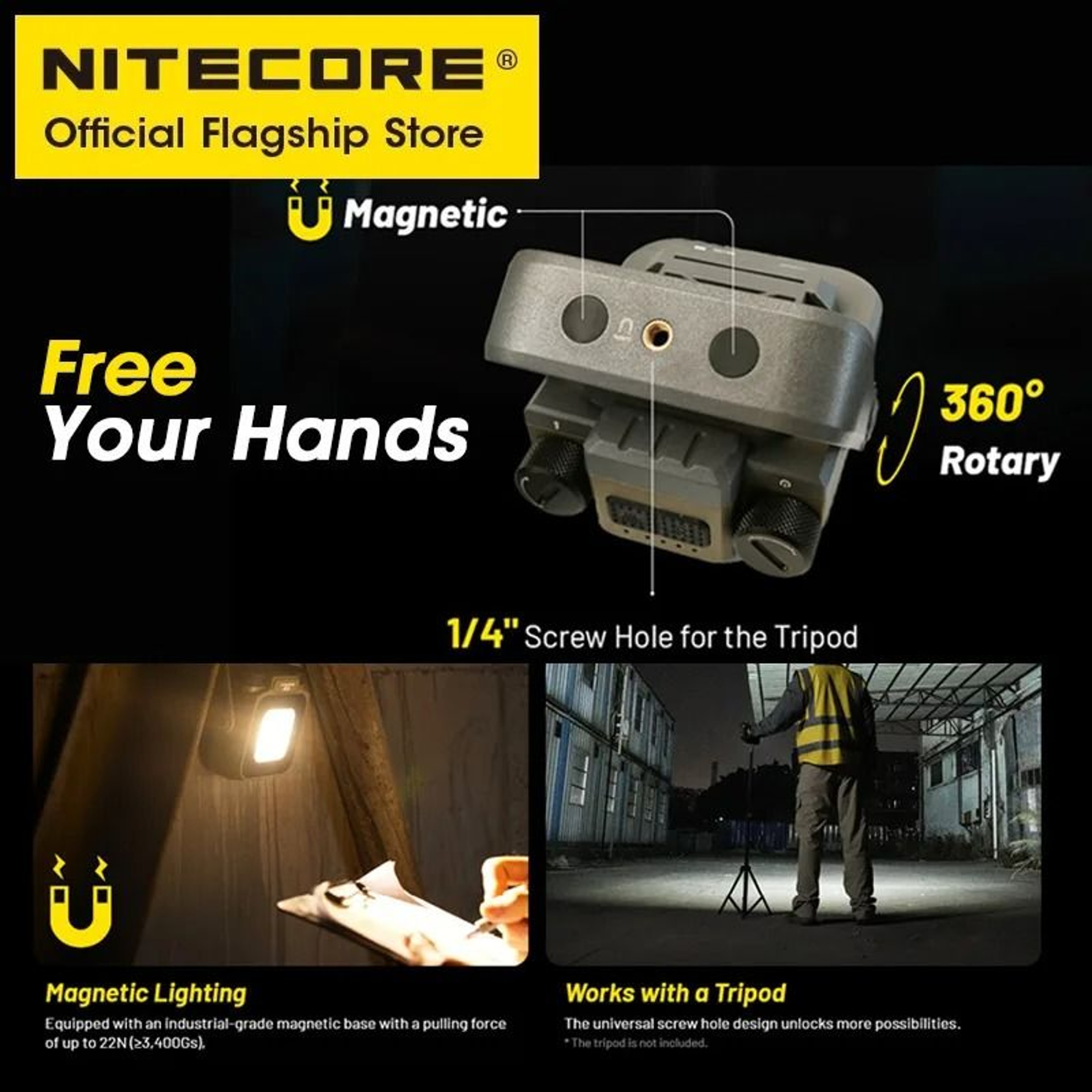 NITECORE NWL30 3in1 Outdoor Work Light Mosquito Repeller  18000mAh Power Station 4