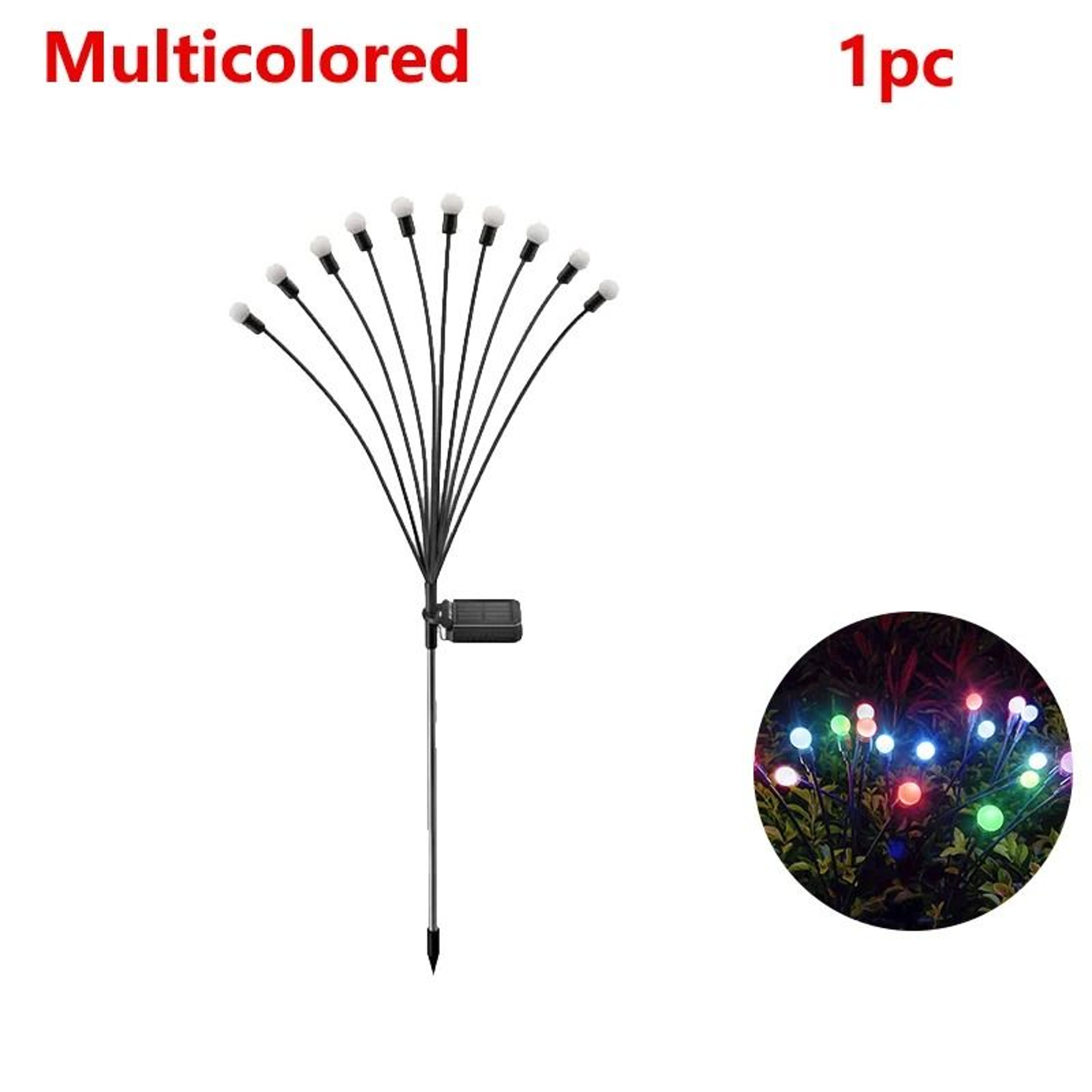 Solar Powered Firefly  Firework Lawn Lamps 6810 LED Outdoor Landscape Lights For Garden  Yard Decor 6