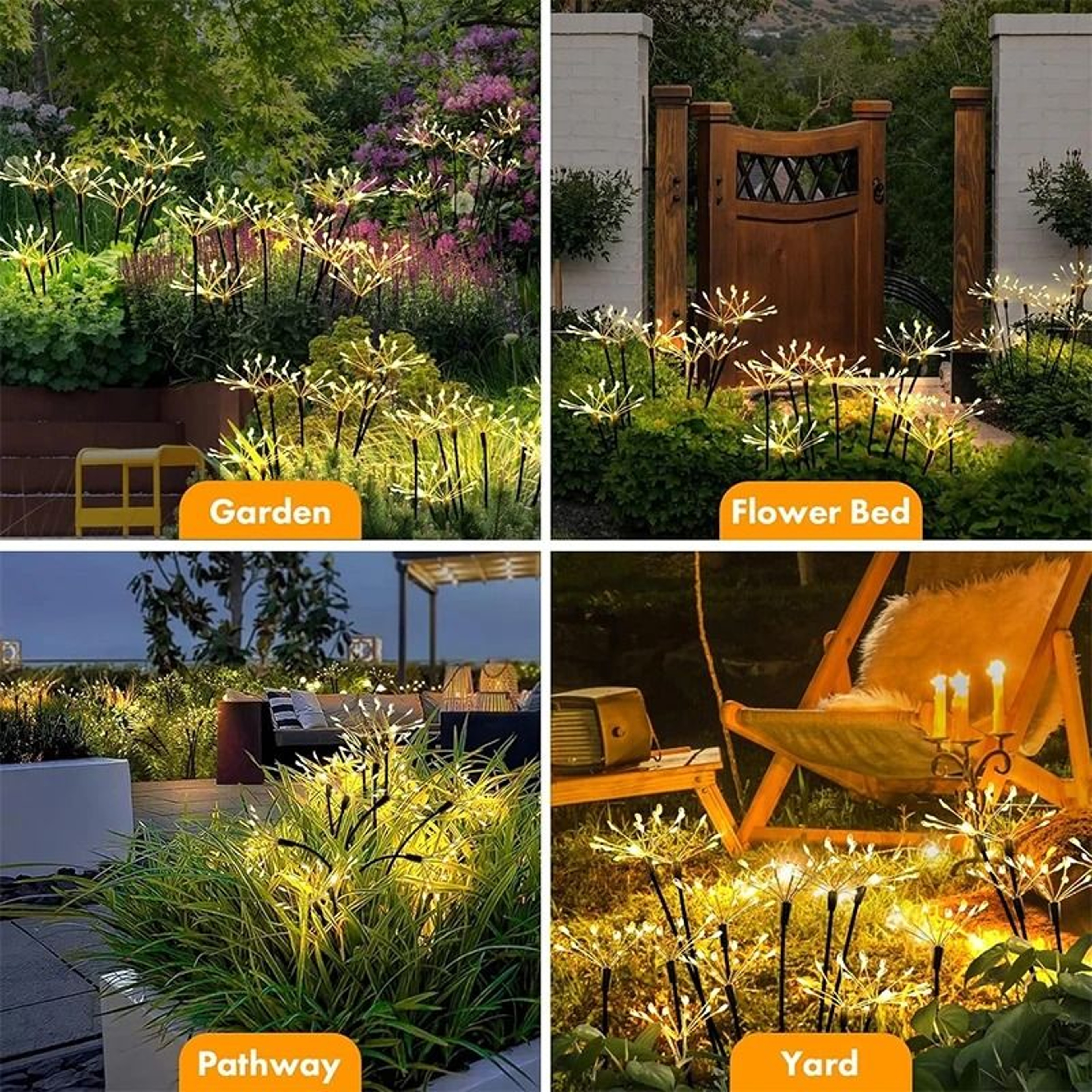 Solar Outdoor Swaying Firefly Garden Lights With 2 Modes For Pathway Decor 2