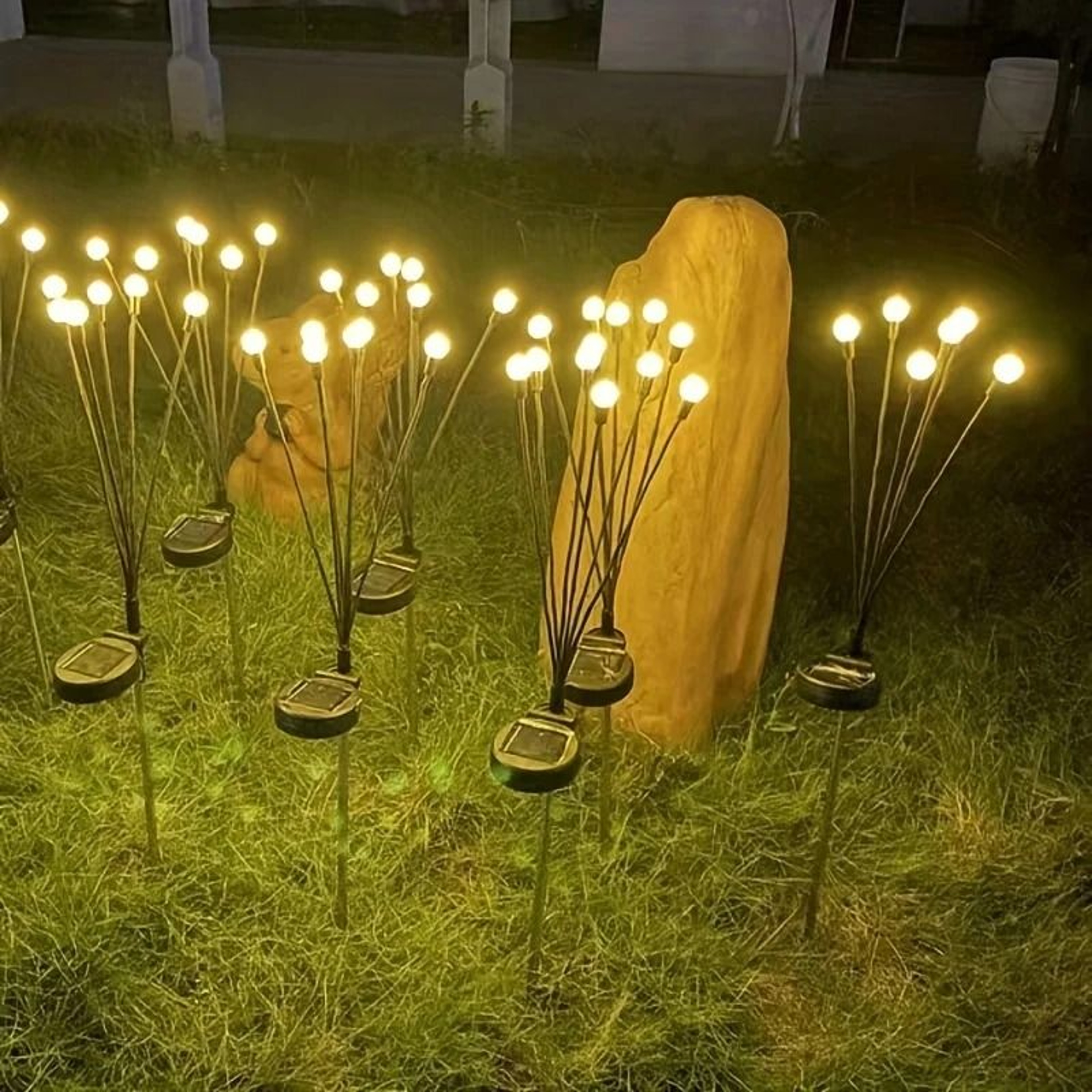 Solar LED Outdoor Waterproof Firefly Garden Lights Sunlight Powered Landscape Decor 1