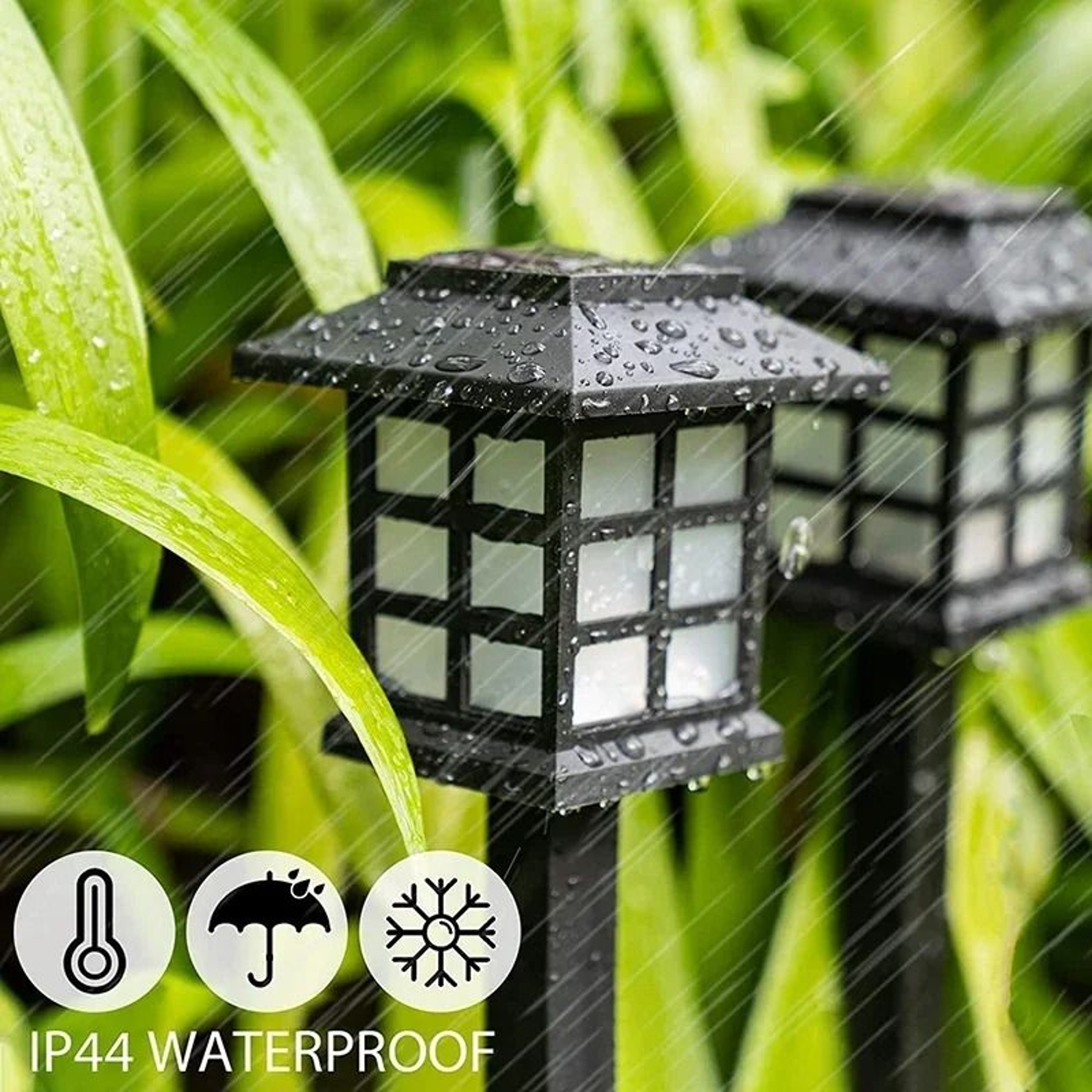 28 Pack Solar LED Outdoor Pathway Lights Waterproof Garden Walkway Landscape Stakes 4