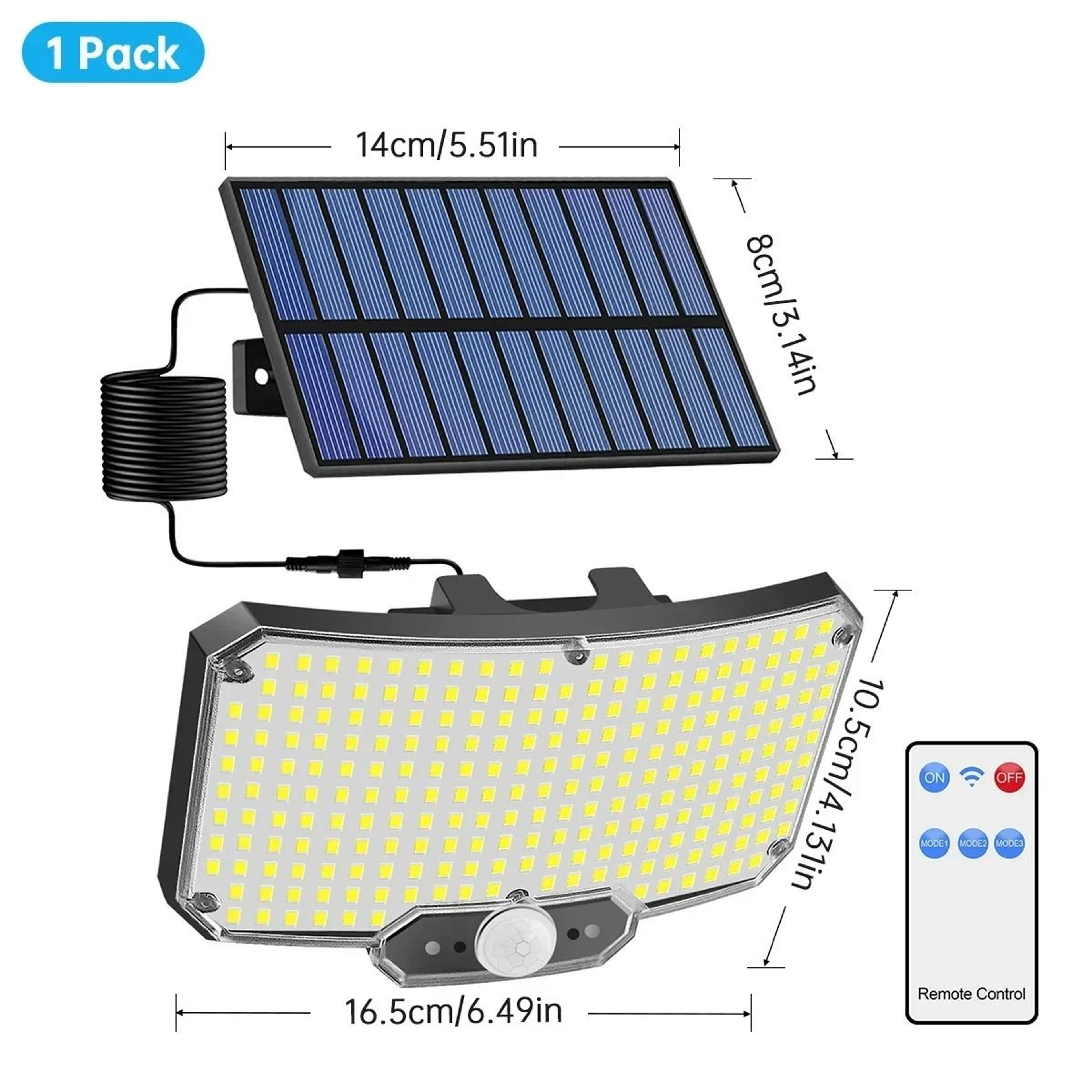 234 LED Super Bright Outdoor Solar Motion Sensor Security Lights IP65 Waterproof Flood Wall Lamp Fo 6