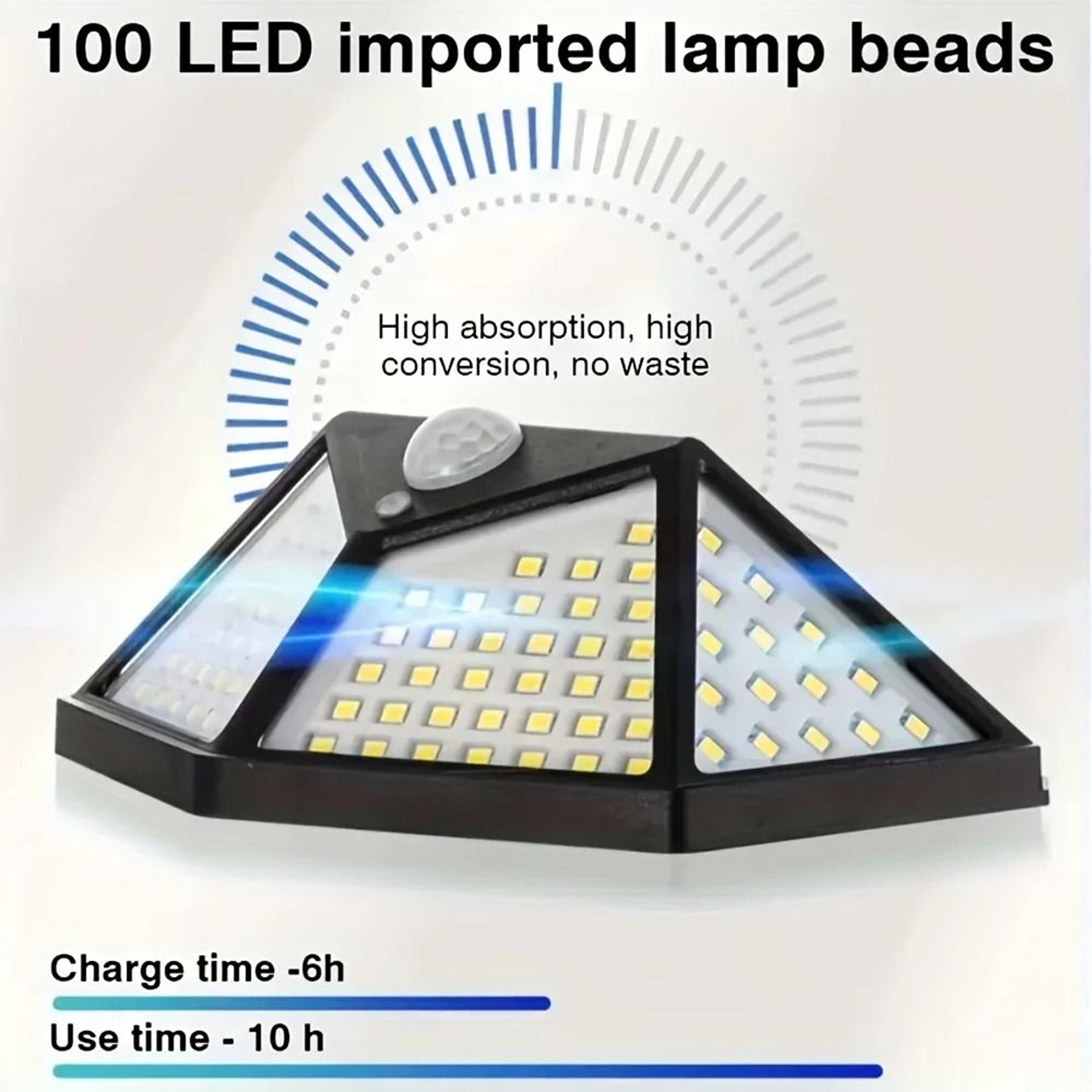 100 LED Solar Motion Sensor Security Flood Light Waterproof Outdoor Wall Lamp For Garage Yard 1