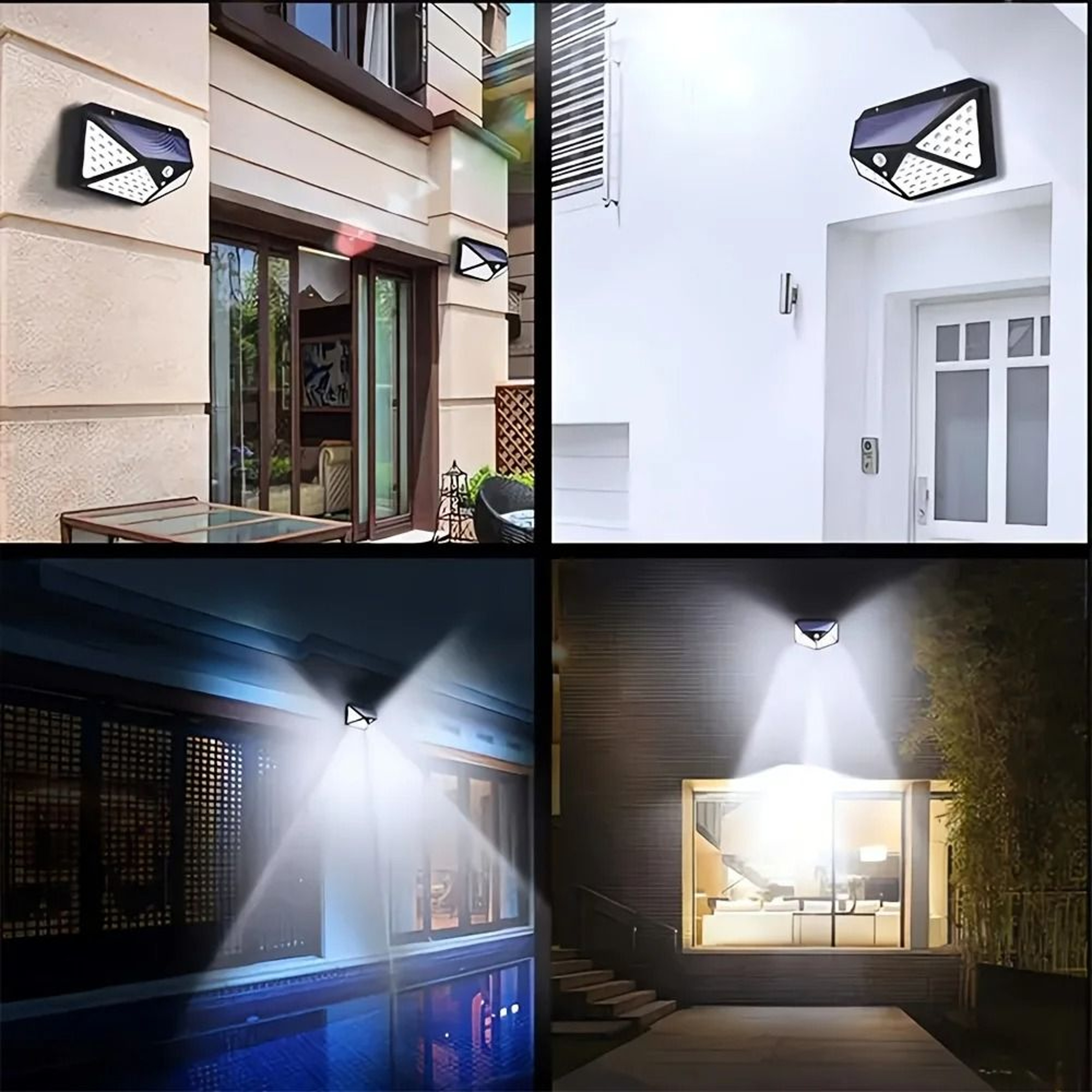100 LED Solar Motion Sensor Security Flood Light Waterproof Outdoor Wall Lamp For Garage Yard 4