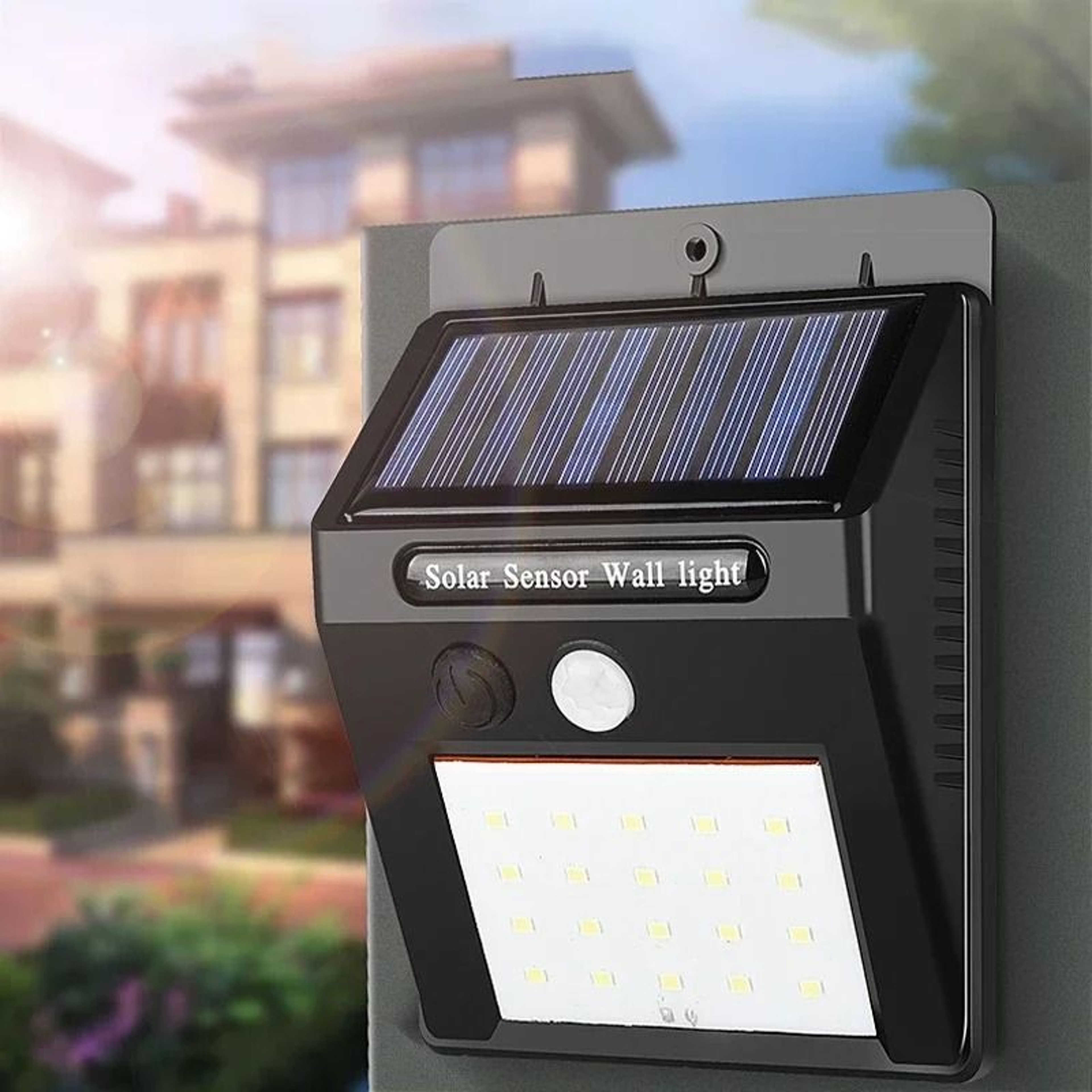 Modern Outdoor LED Solar Motion Sensor Wall Lamp Waterproof Sconce For Garden Fence Porch Path 3