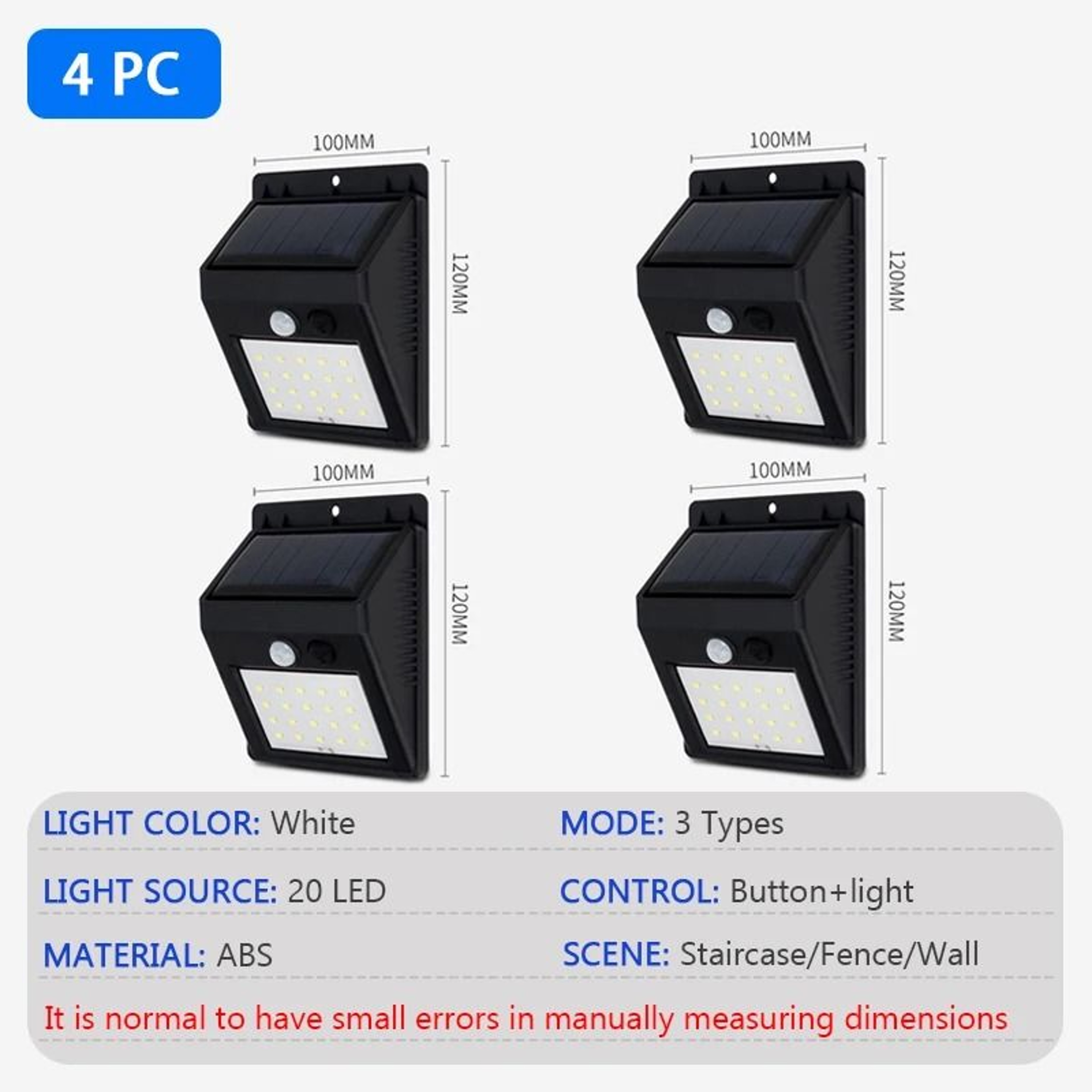 Modern Outdoor LED Solar Motion Sensor Wall Lamp Waterproof Sconce For Garden Fence Porch Path 6