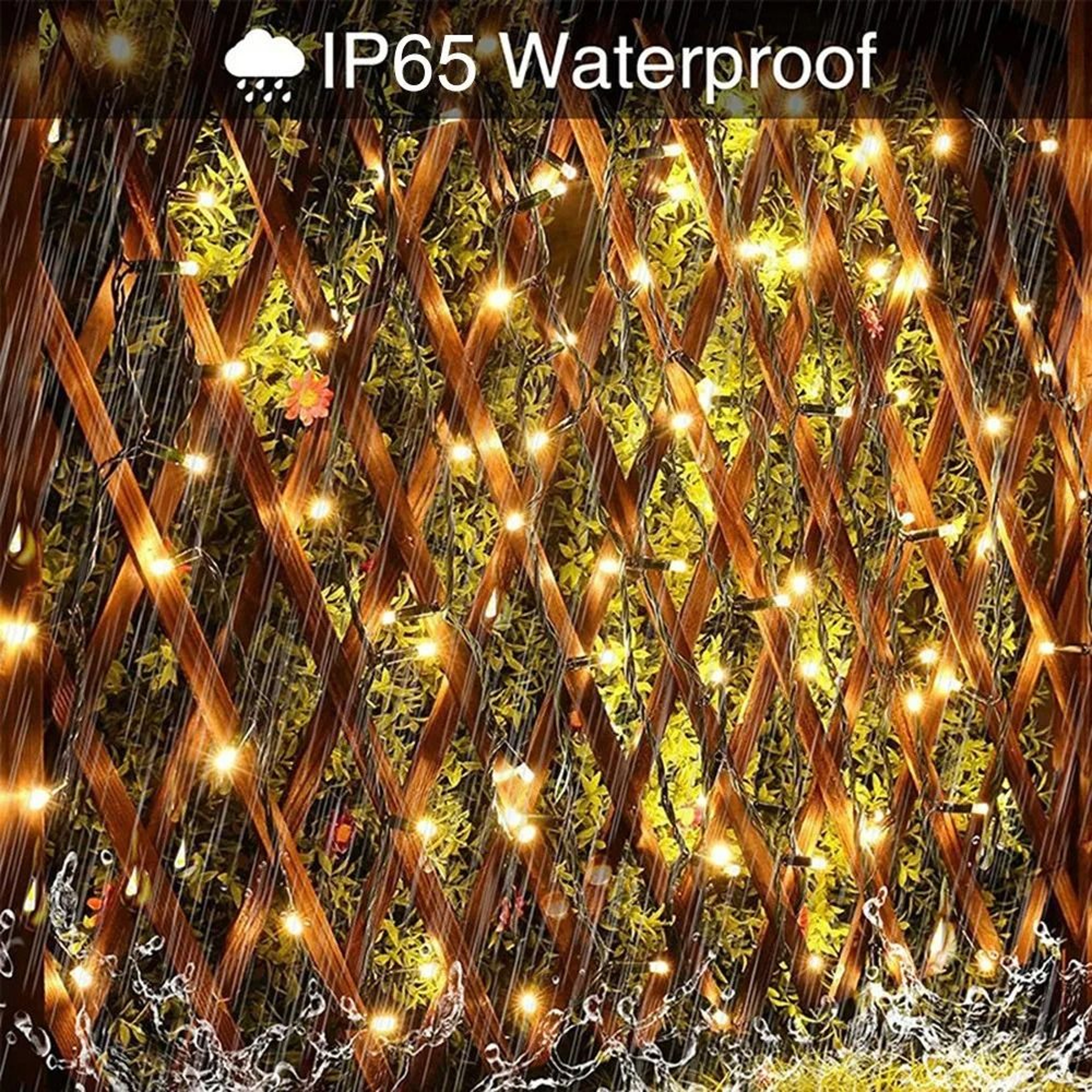 Outdoor Solar LED Fairy String Lights 8 Modes Waterproof Garland For Patio Yard Garden Decor 4