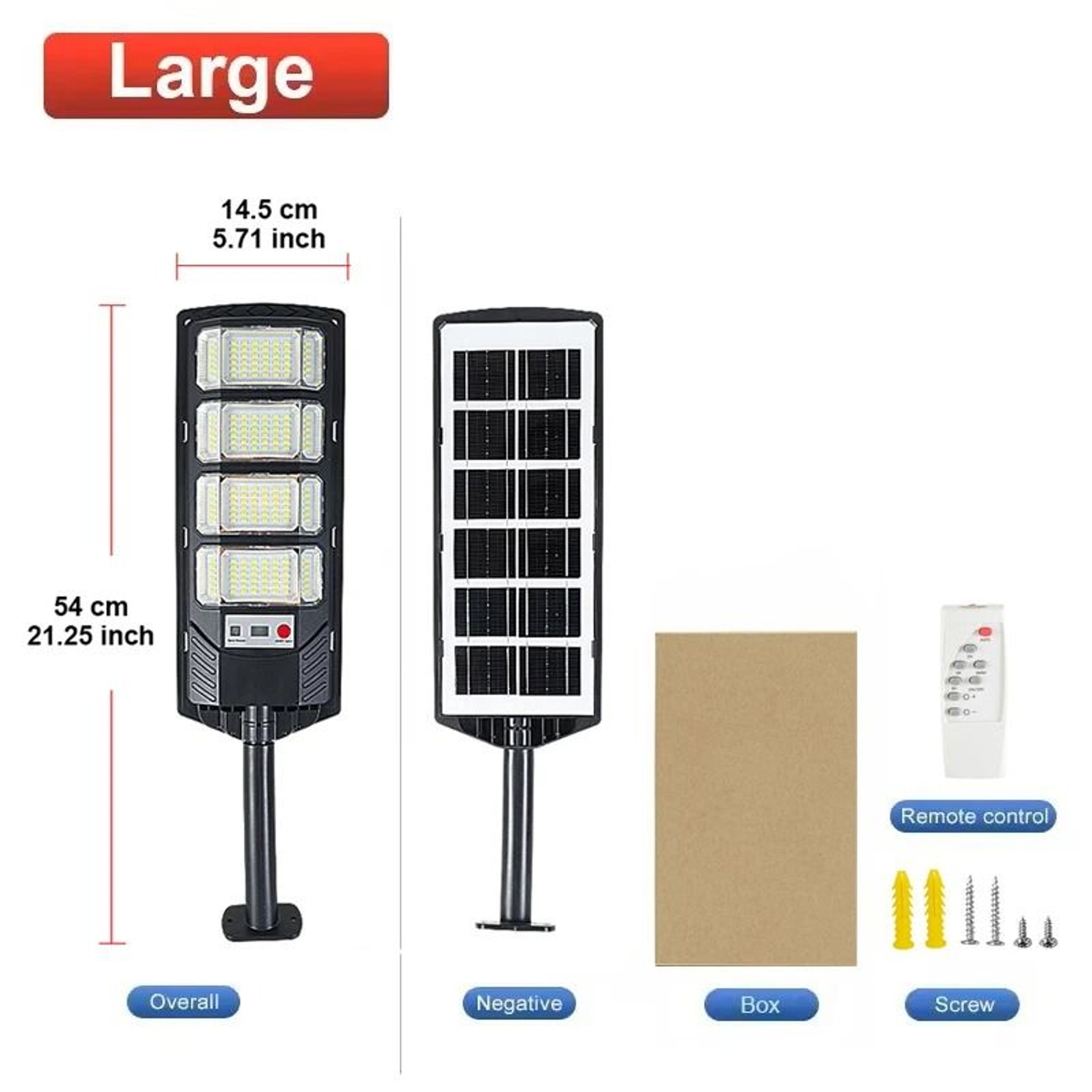 Upgraded Outdoor Solar LED Motion Sensor Security Street Light With Remote Control For Yard 7
