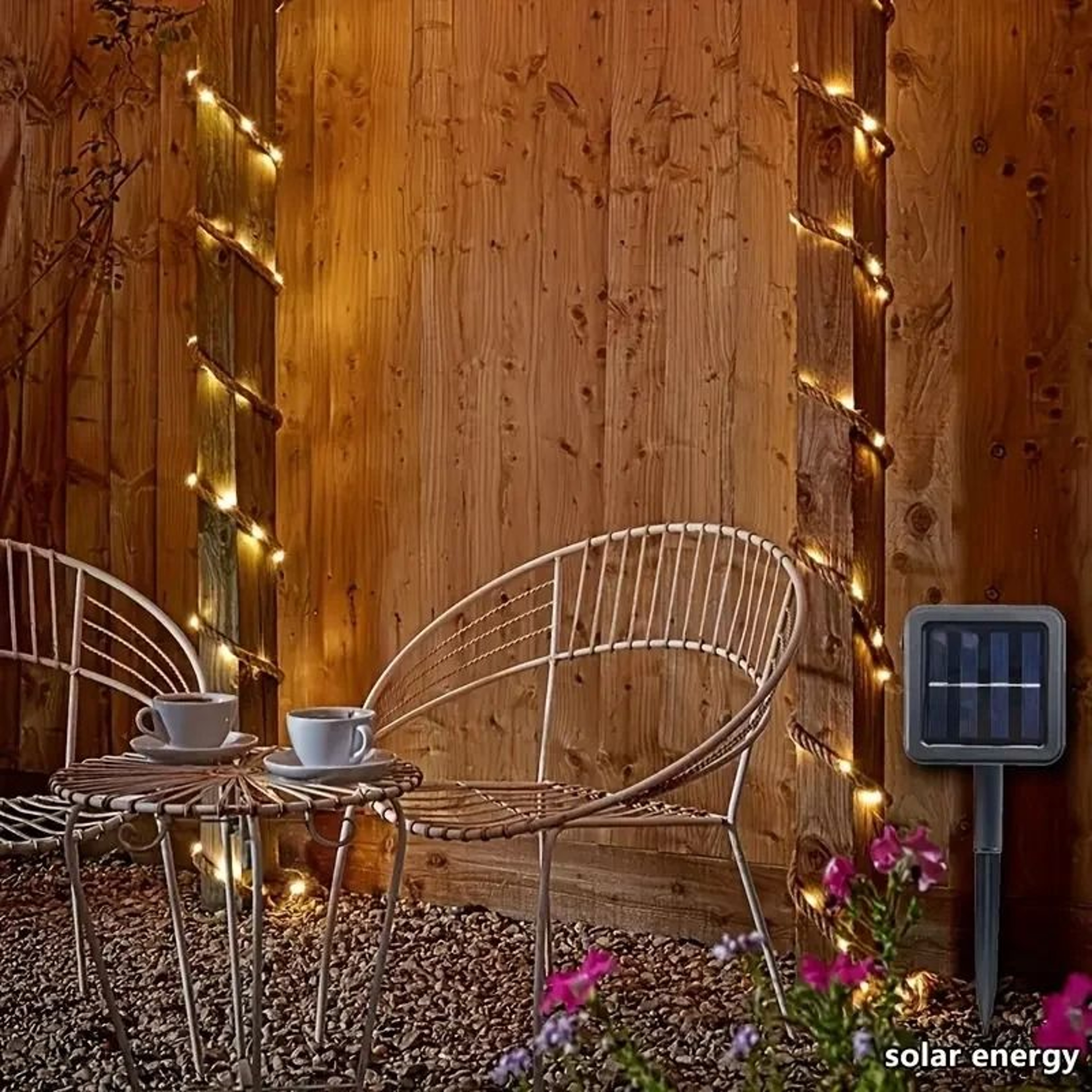 Creative Retro Hemp Rope Solar String Lights 7m 50LED Waterproof Garland Lamp For Garden Camping De 5