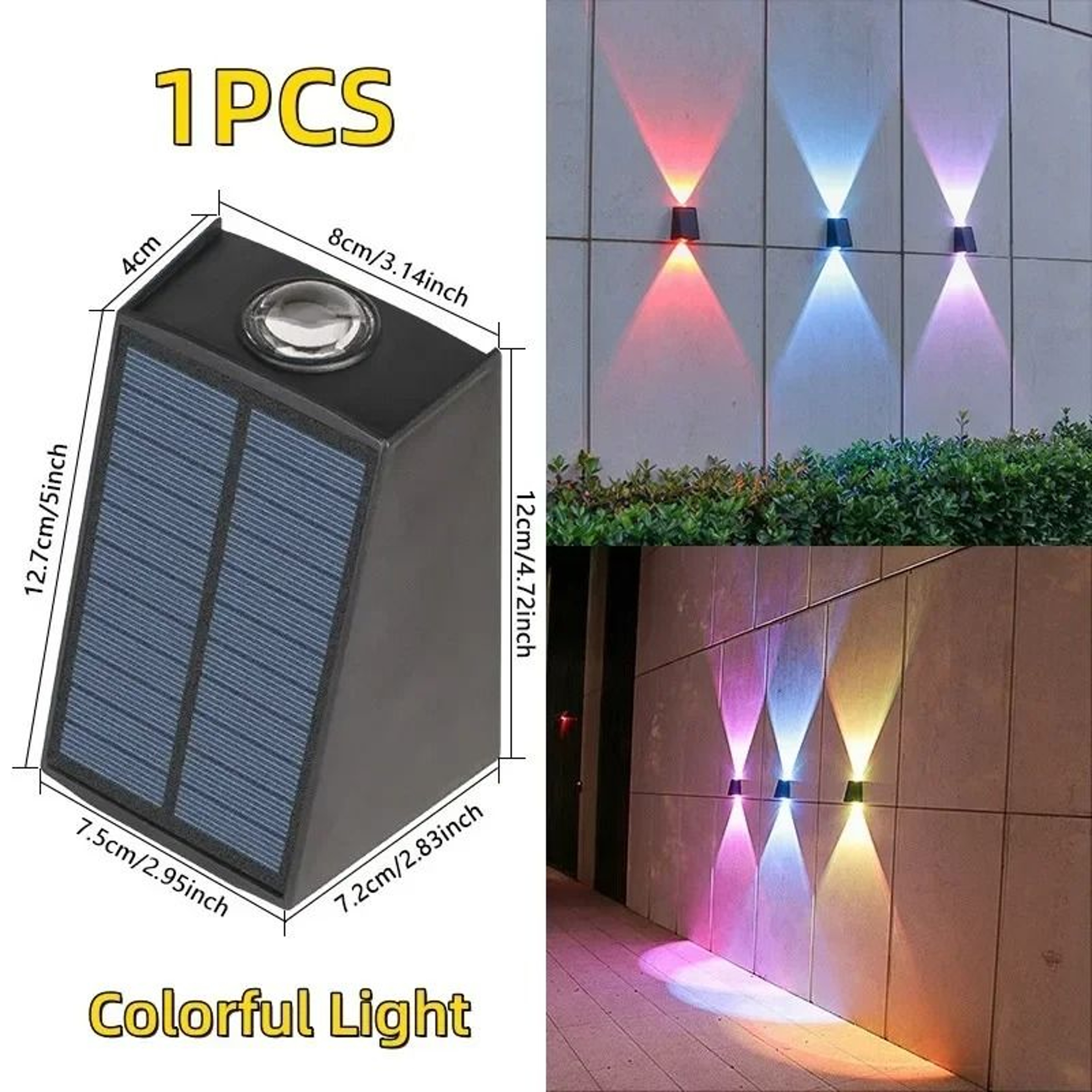 Outdoor LED Solar Wall Lamp Waterproof Motion Sensor Light For Villa Garden Balcony Street Decor 10
