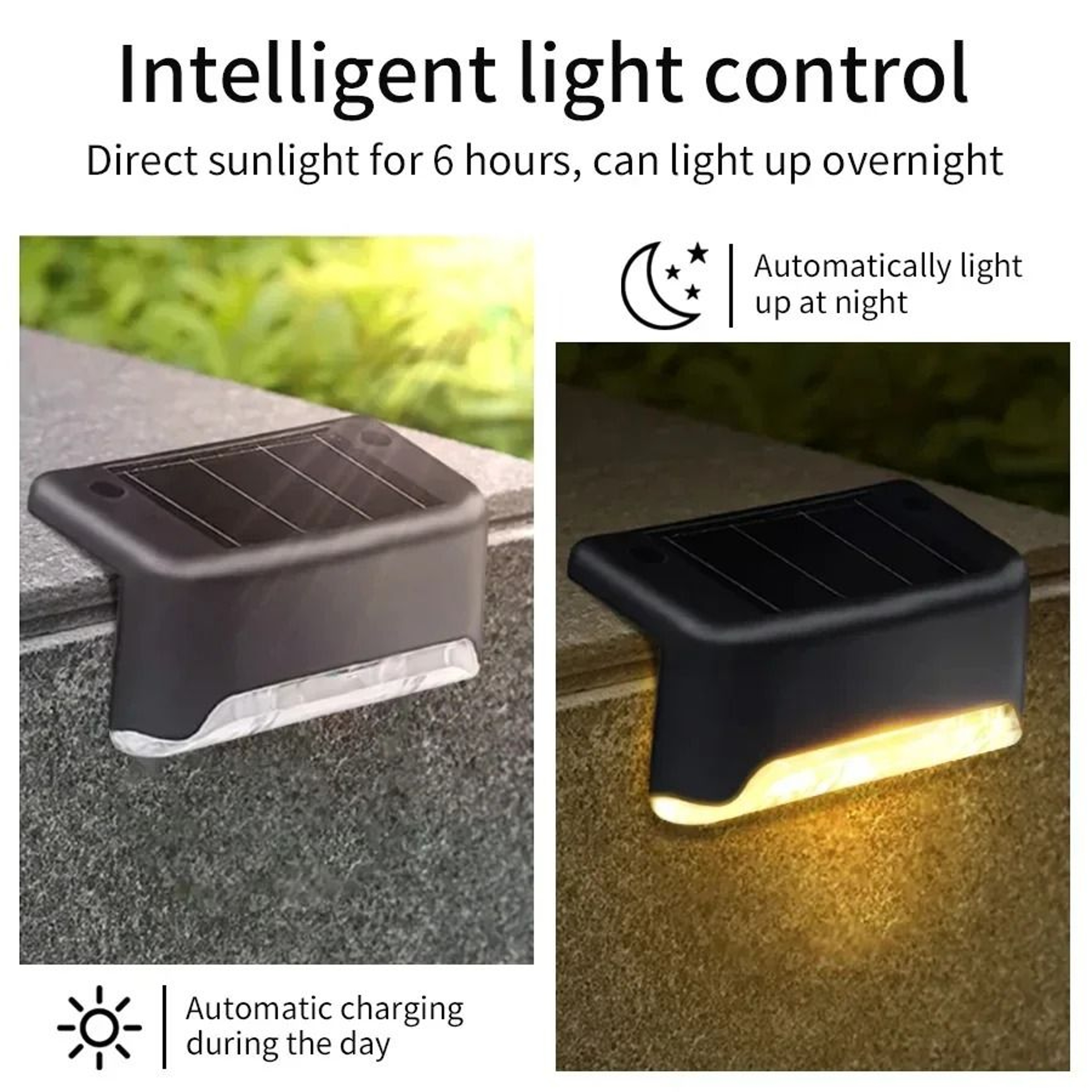1 To 8 Pack LED Solar Step Lights Outdoor Fence Garden Lamp For Stair Deck Patio Pathway 3 Colors R 3