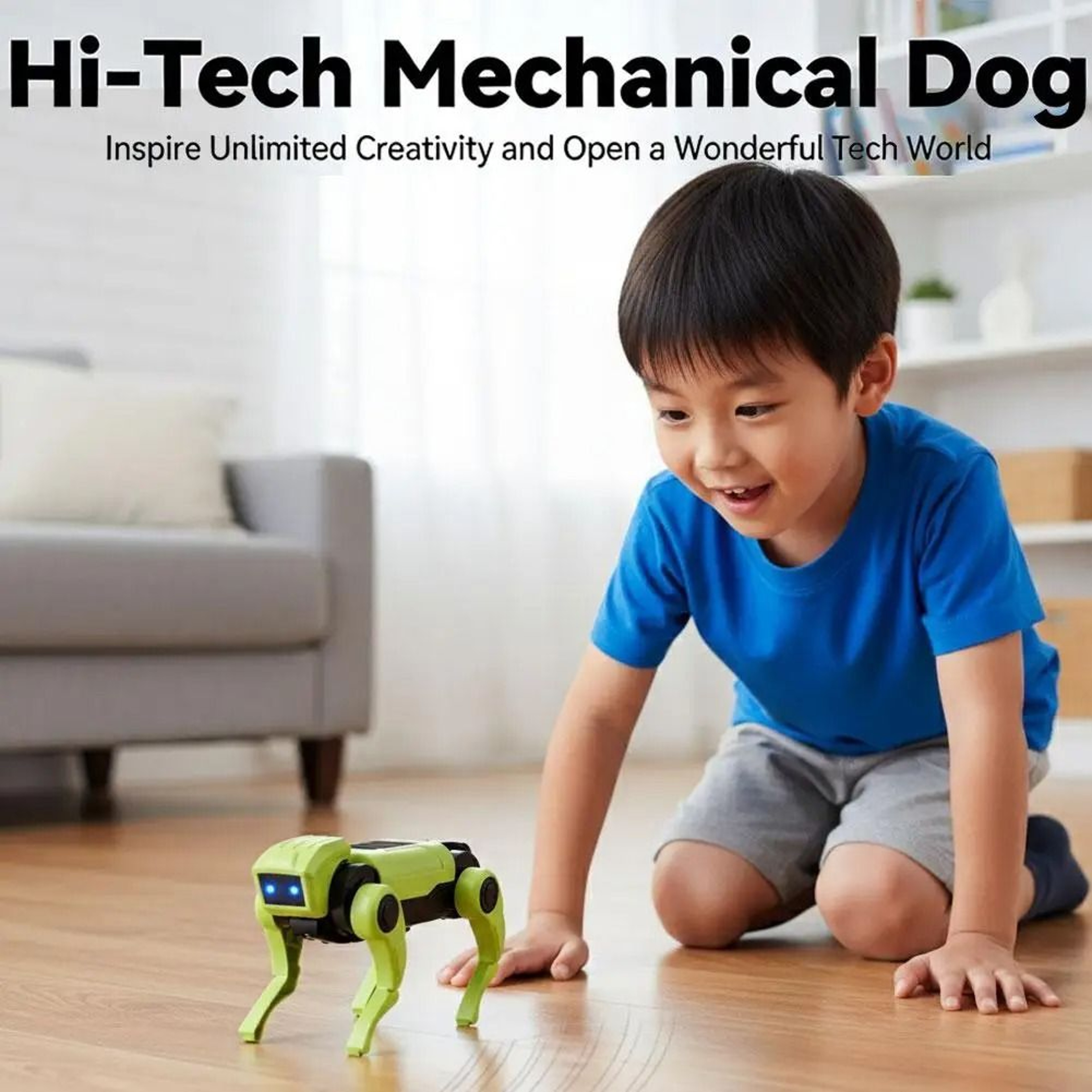 RC Mechanical Dog Remote Control Robot Toy DIY STEM Assembling Science Kit For Kids  Boys 1