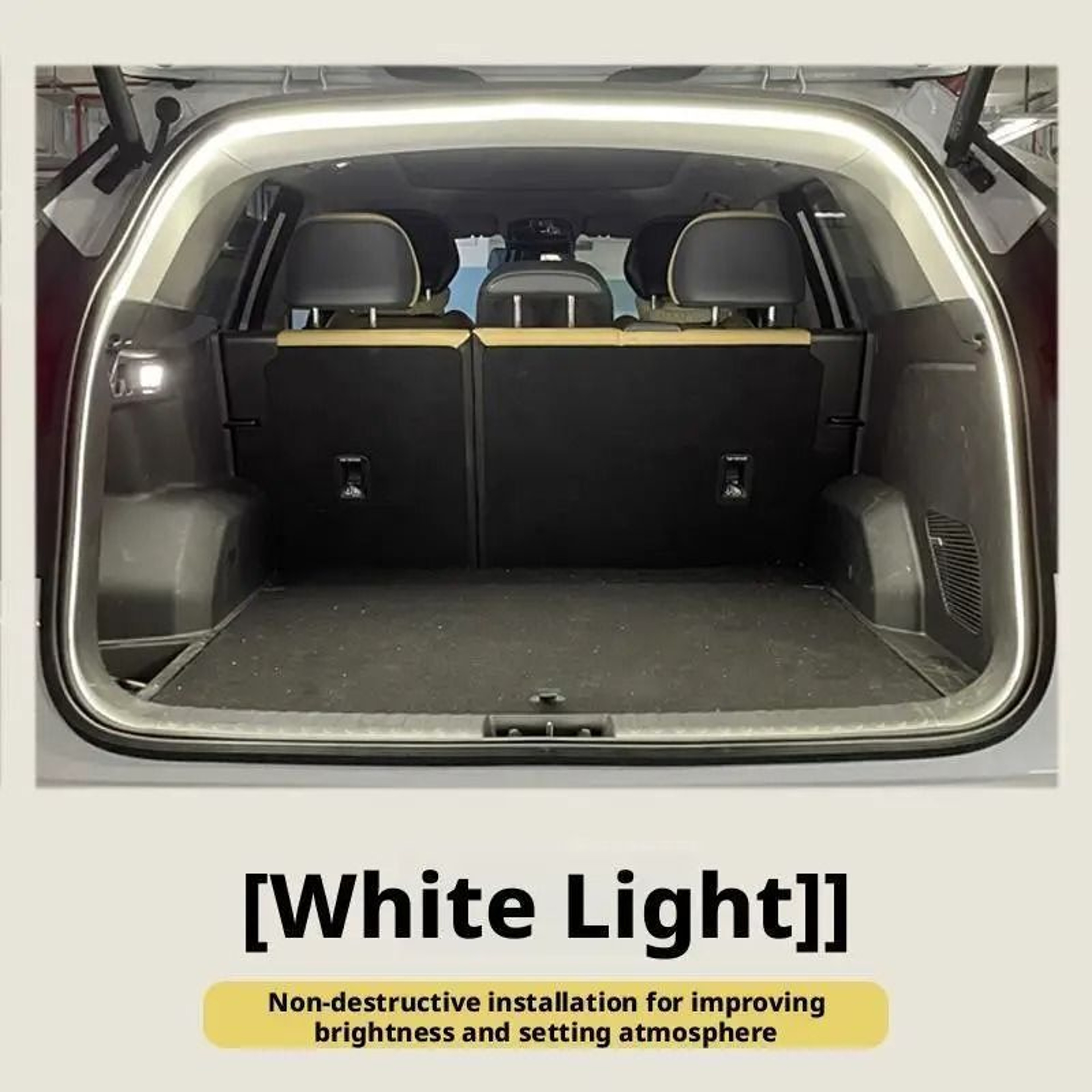 Waterproof RGB Silicone Car Trunk LED Light Strip Ambient Interior Lamp 8